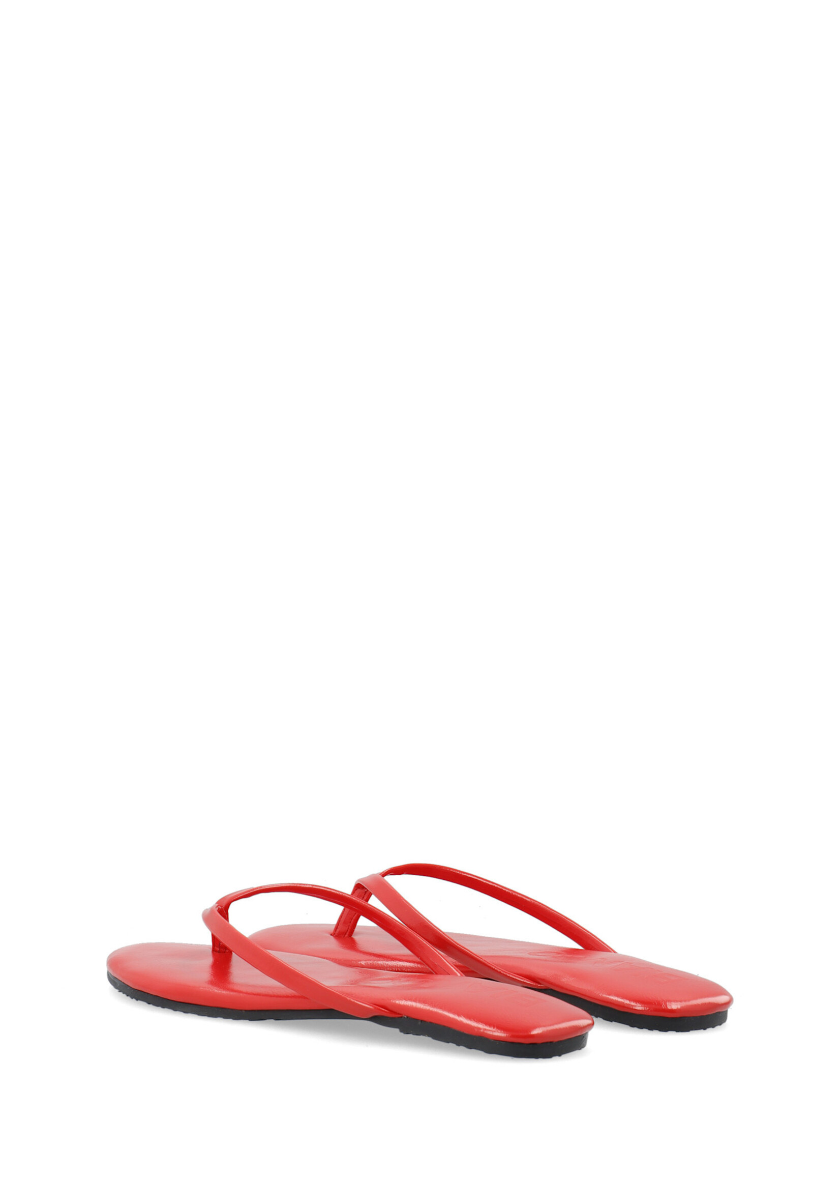 BIANCO BIAMEXICO Flip Flop Faux Leather - red