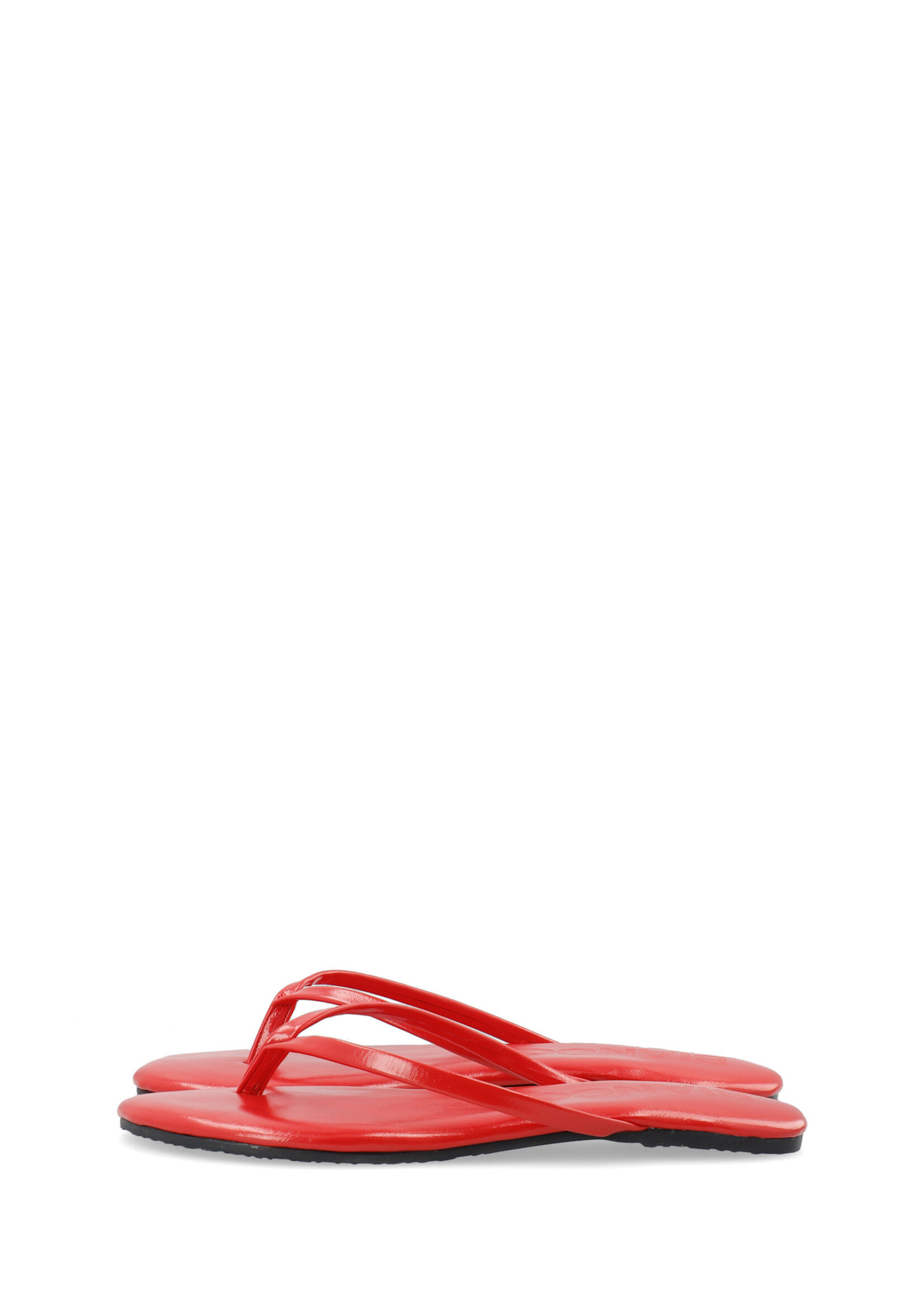 BIANCO BIAMEXICO Flip Flop Faux Leather - red
