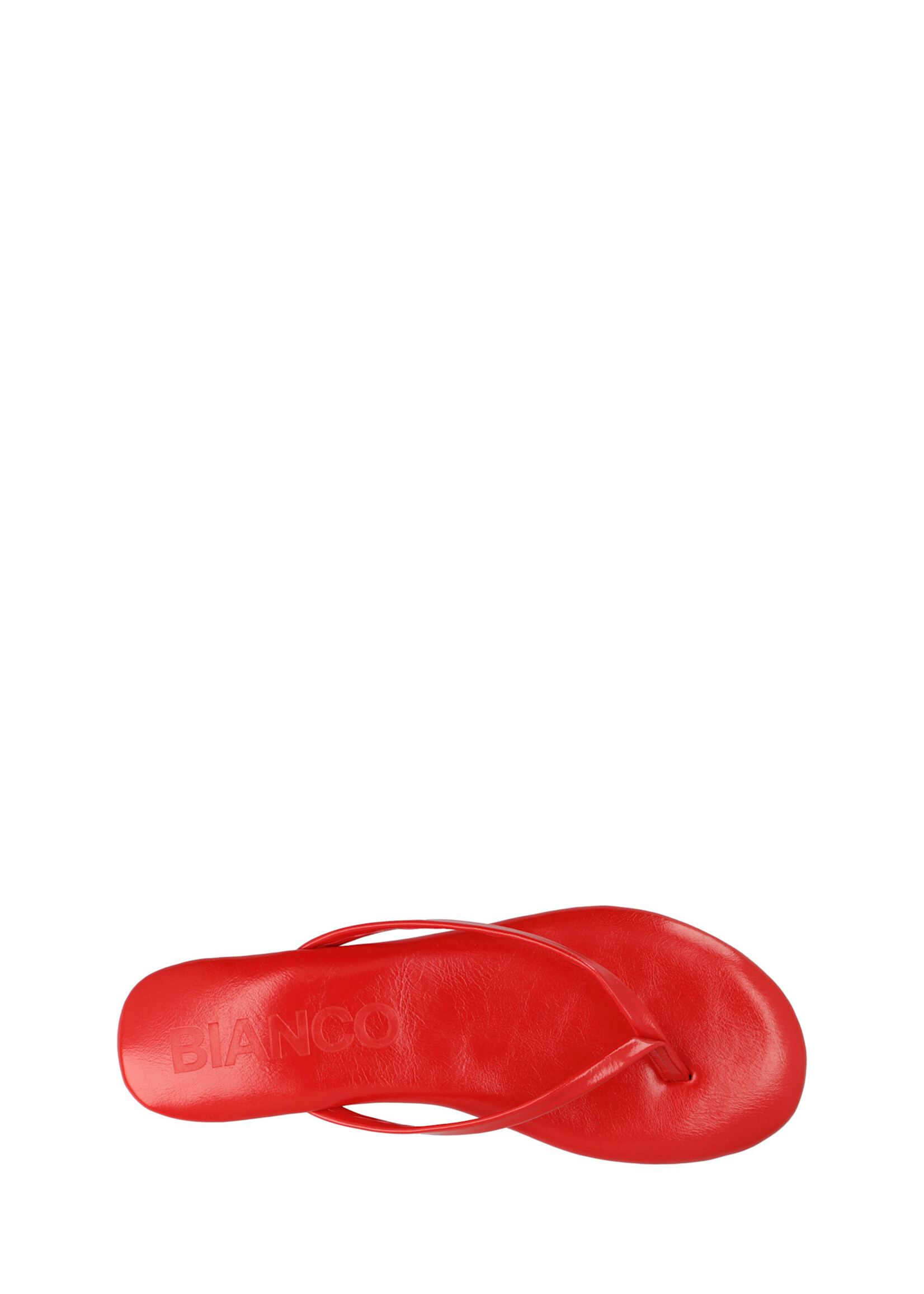 BIAMEXICO Flip Flop Faux Leather - red