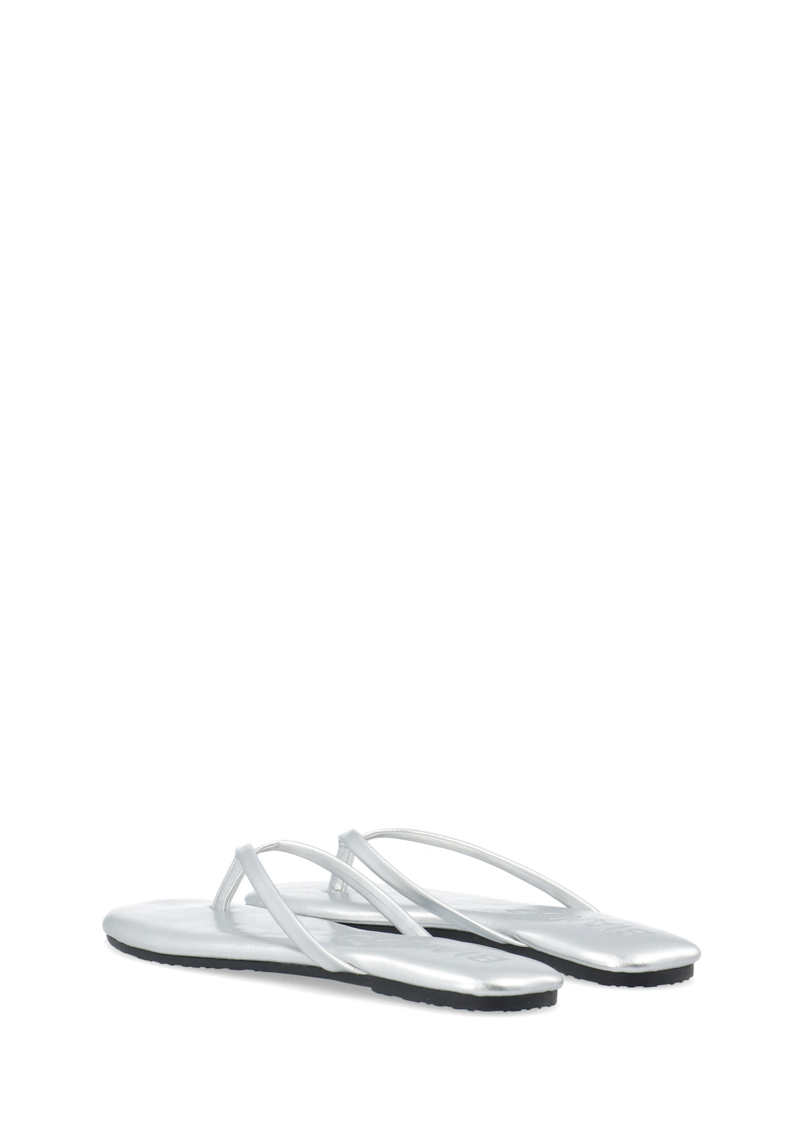 BIAMEXICO Flip Flop Faux Leather - Silver