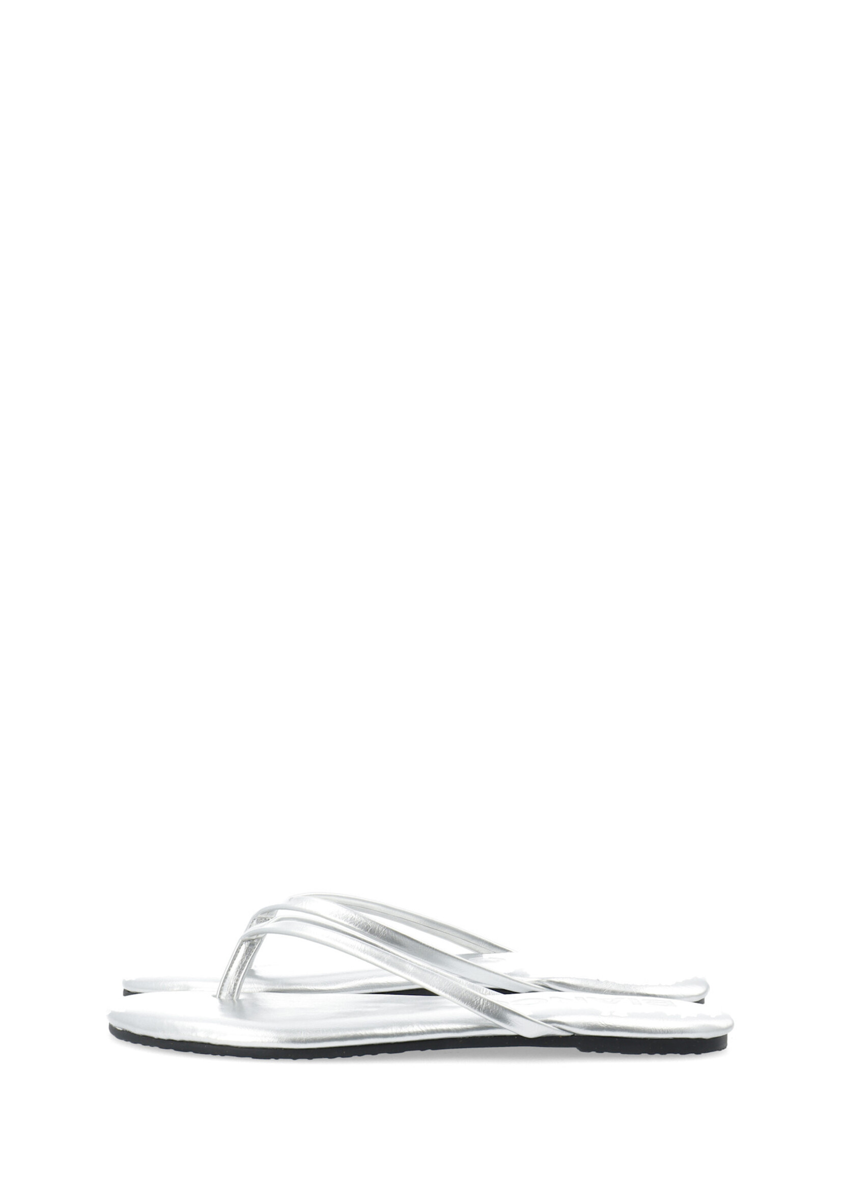 BIANCO BIAMEXICO Flip Flop Faux Leather - Silver