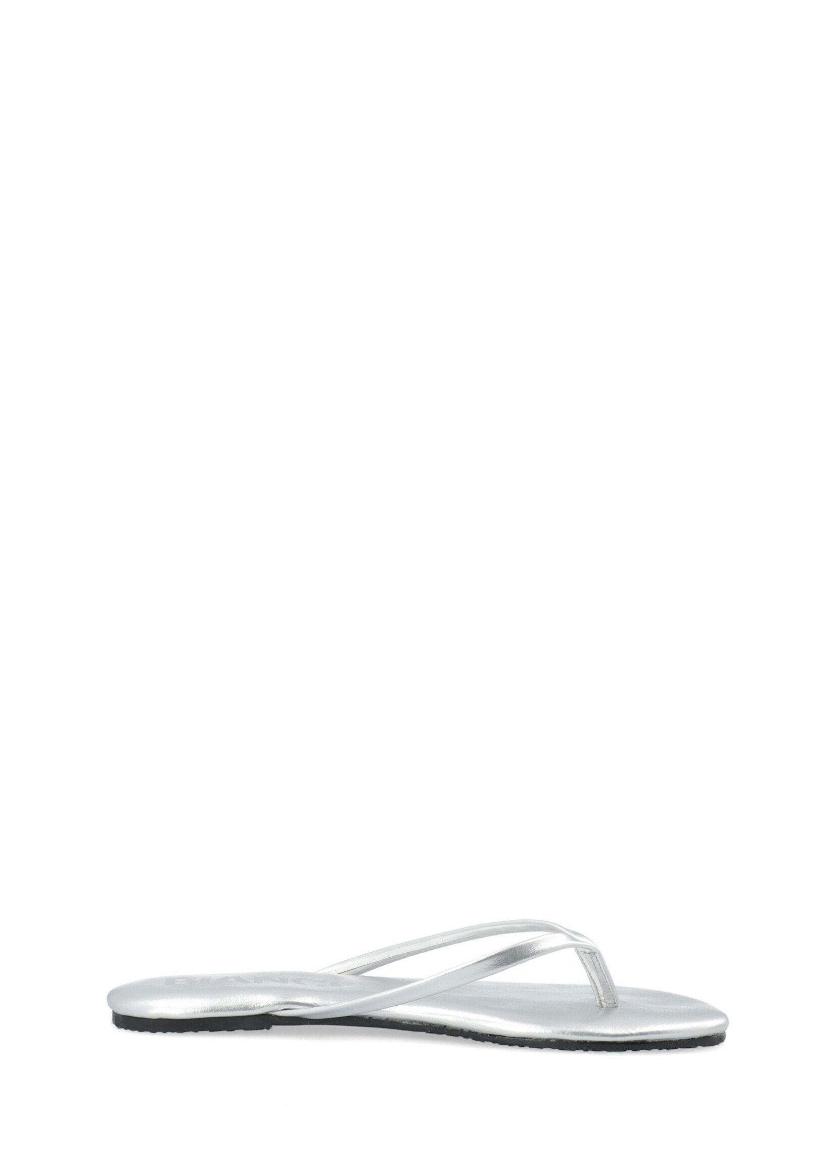 BIAMEXICO Flip Flop Faux Leather - Silver