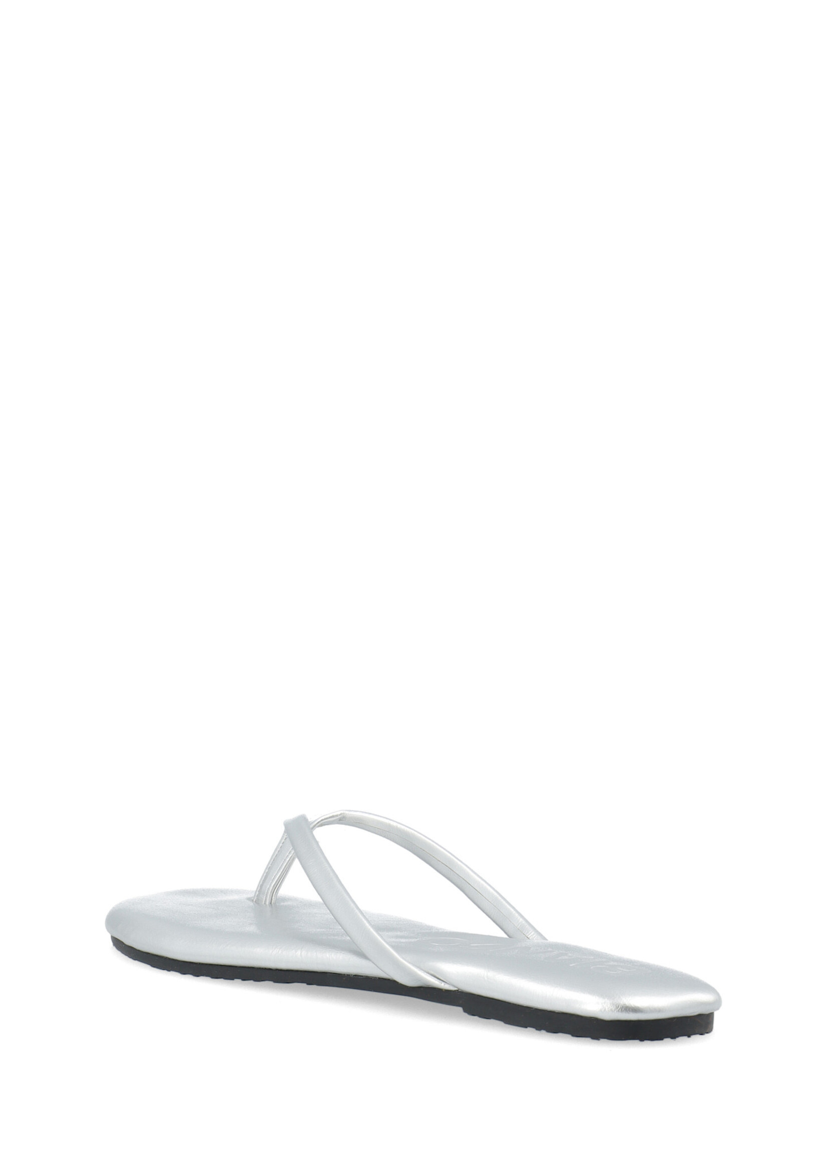 BIANCO BIAMEXICO Flip Flop Faux Leather - Silver