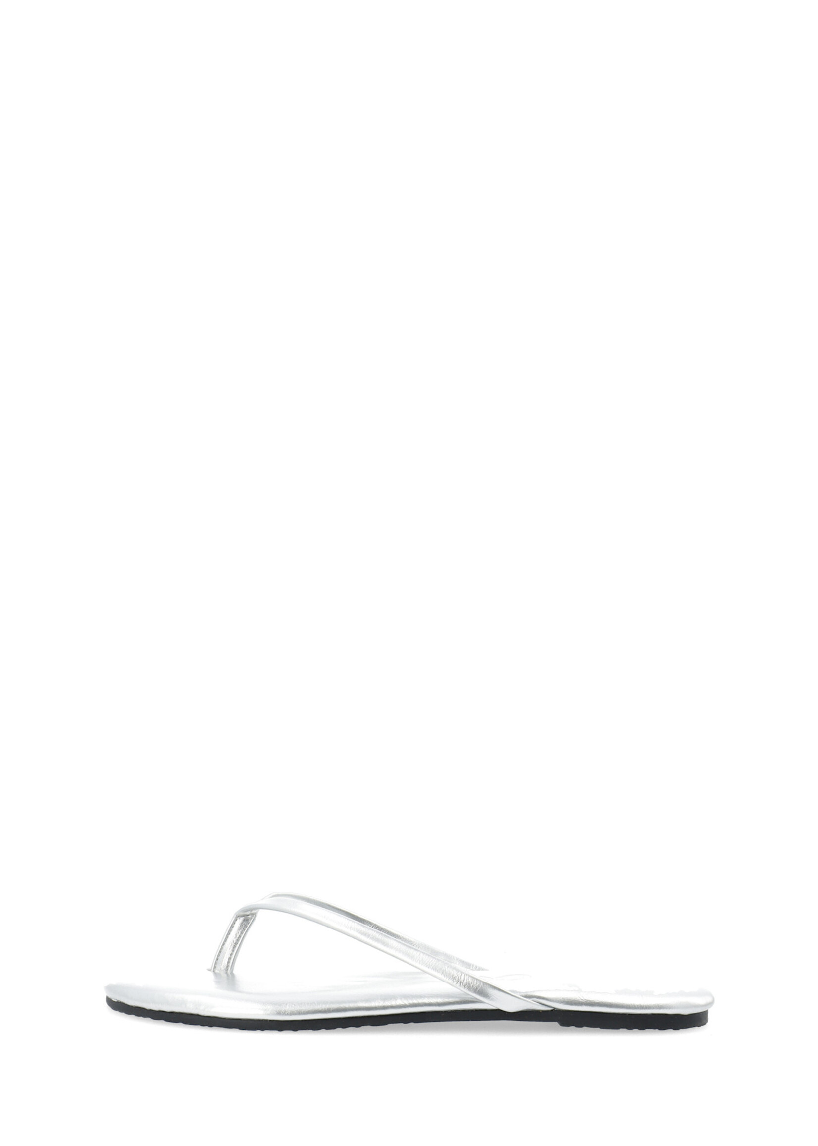 BIANCO BIAMEXICO Flip Flop Faux Leather - Silver