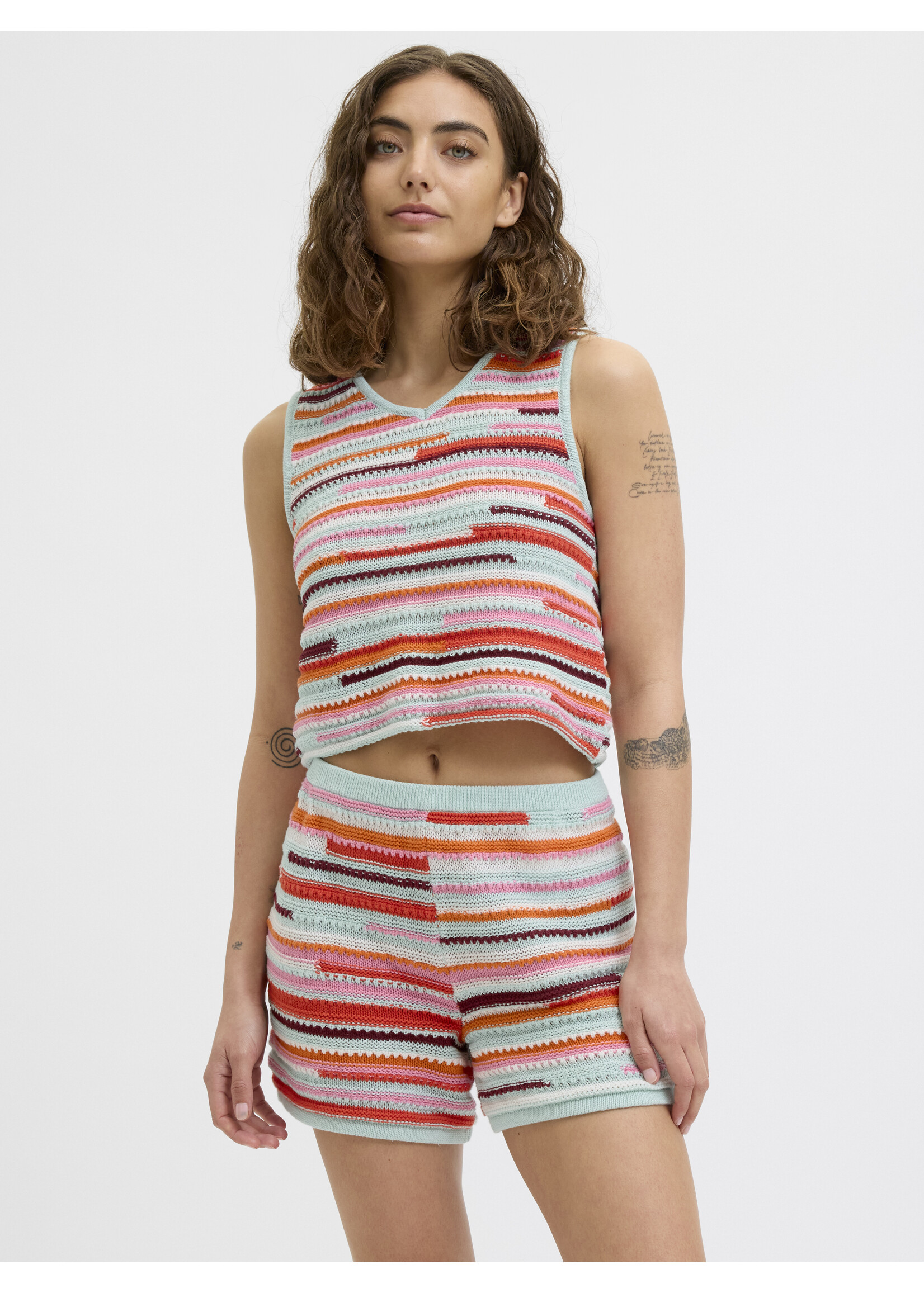 JJXX JXRORY TOP KNIT - PERSIMMON ORANGE