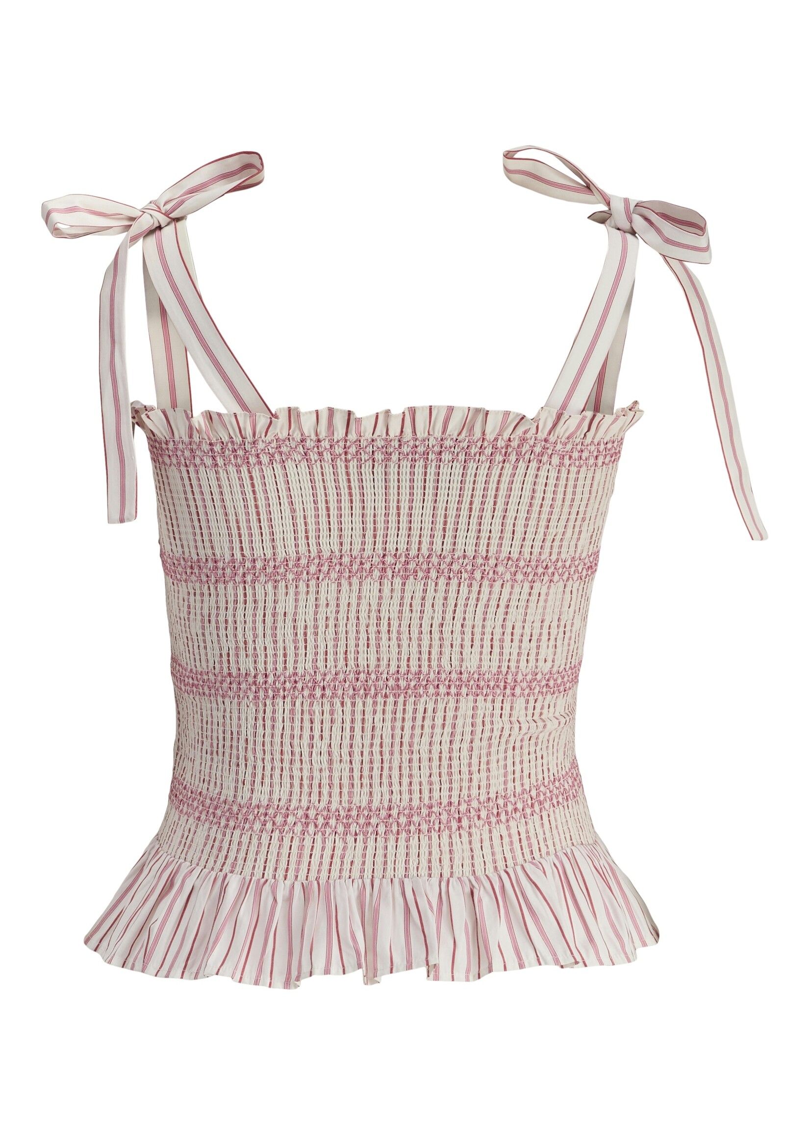 JJXX JXCARO POPLIN SMOCK TOP - MORNING GLORY STRIPES