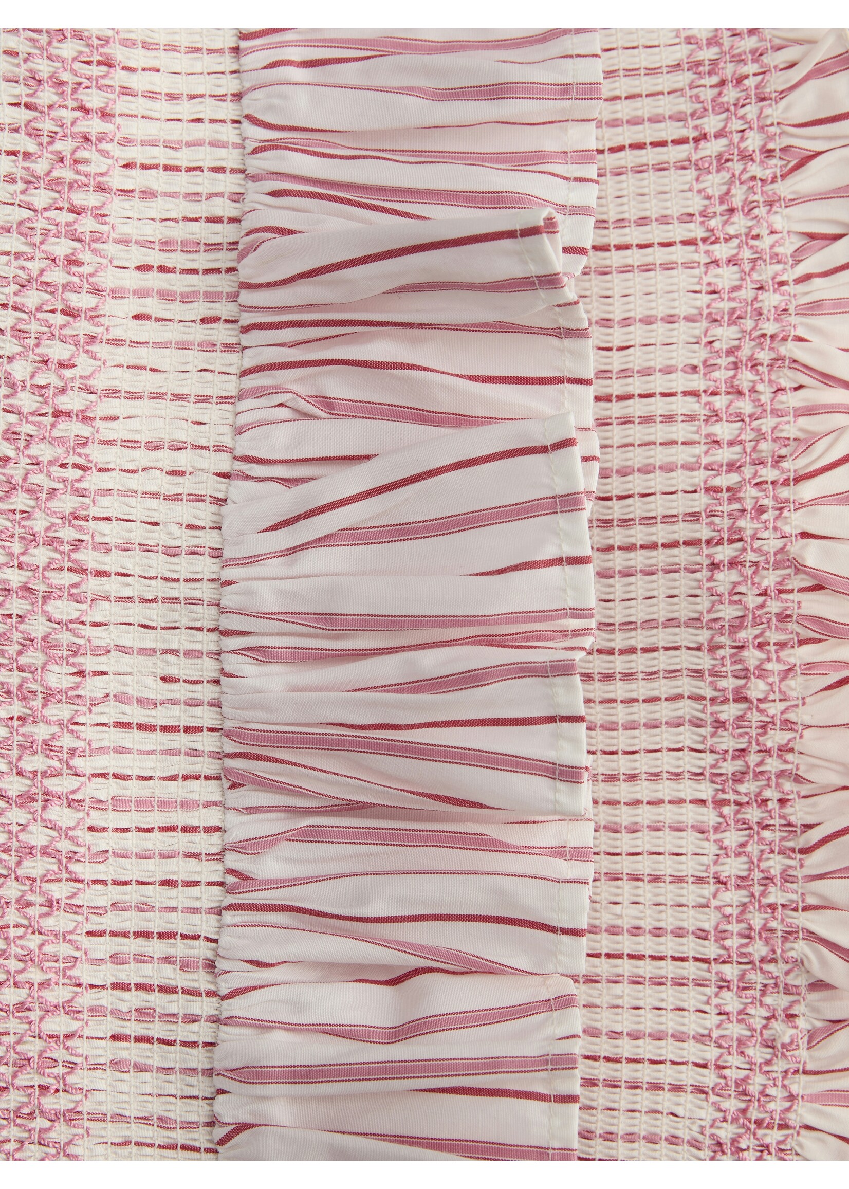 JXCARO POPLIN SMOCK TOP - MORNING GLORY STRIPES