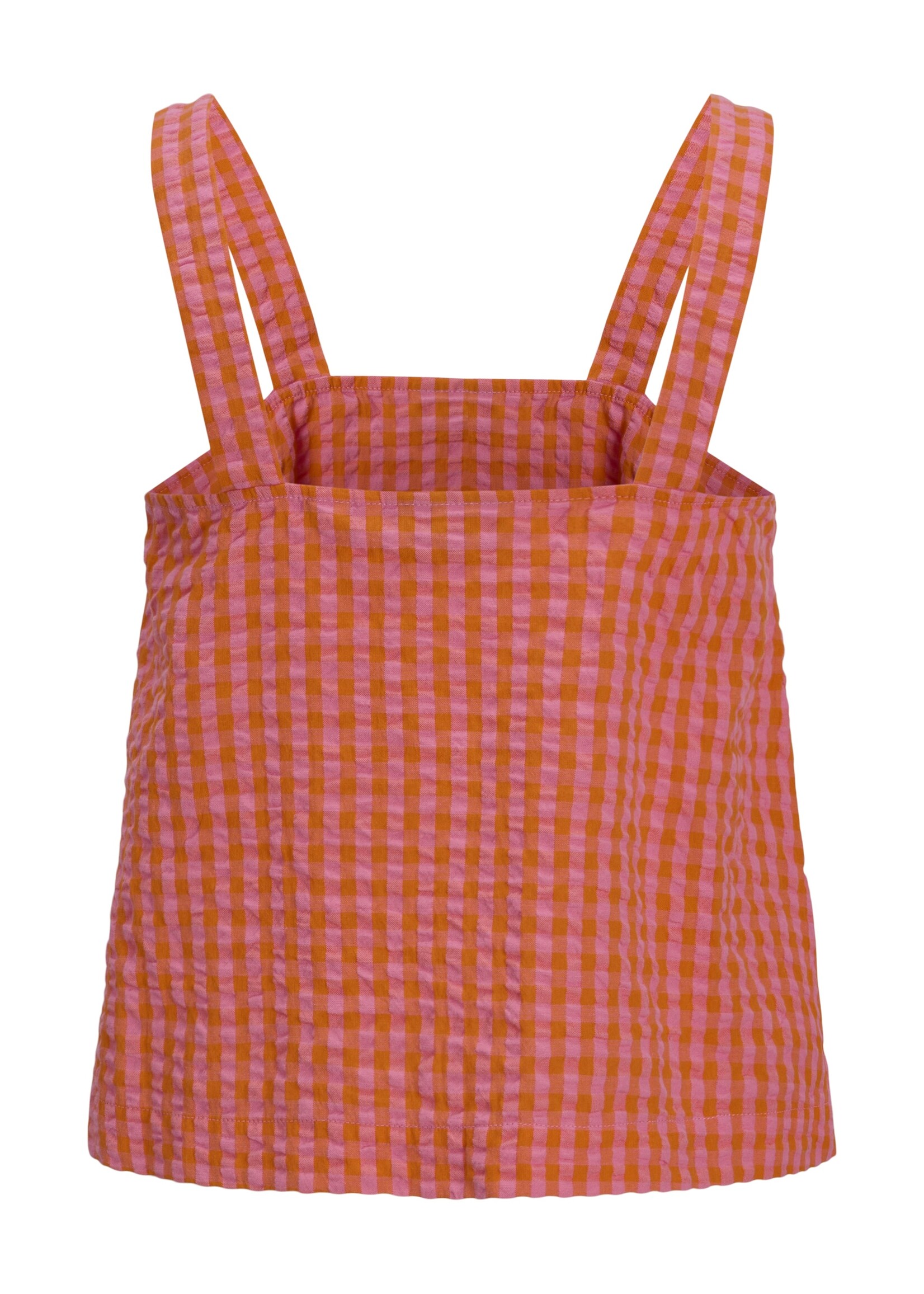 JJXX JXPETRA SEERSUCKER TOP - PERSIMMON ORANGE