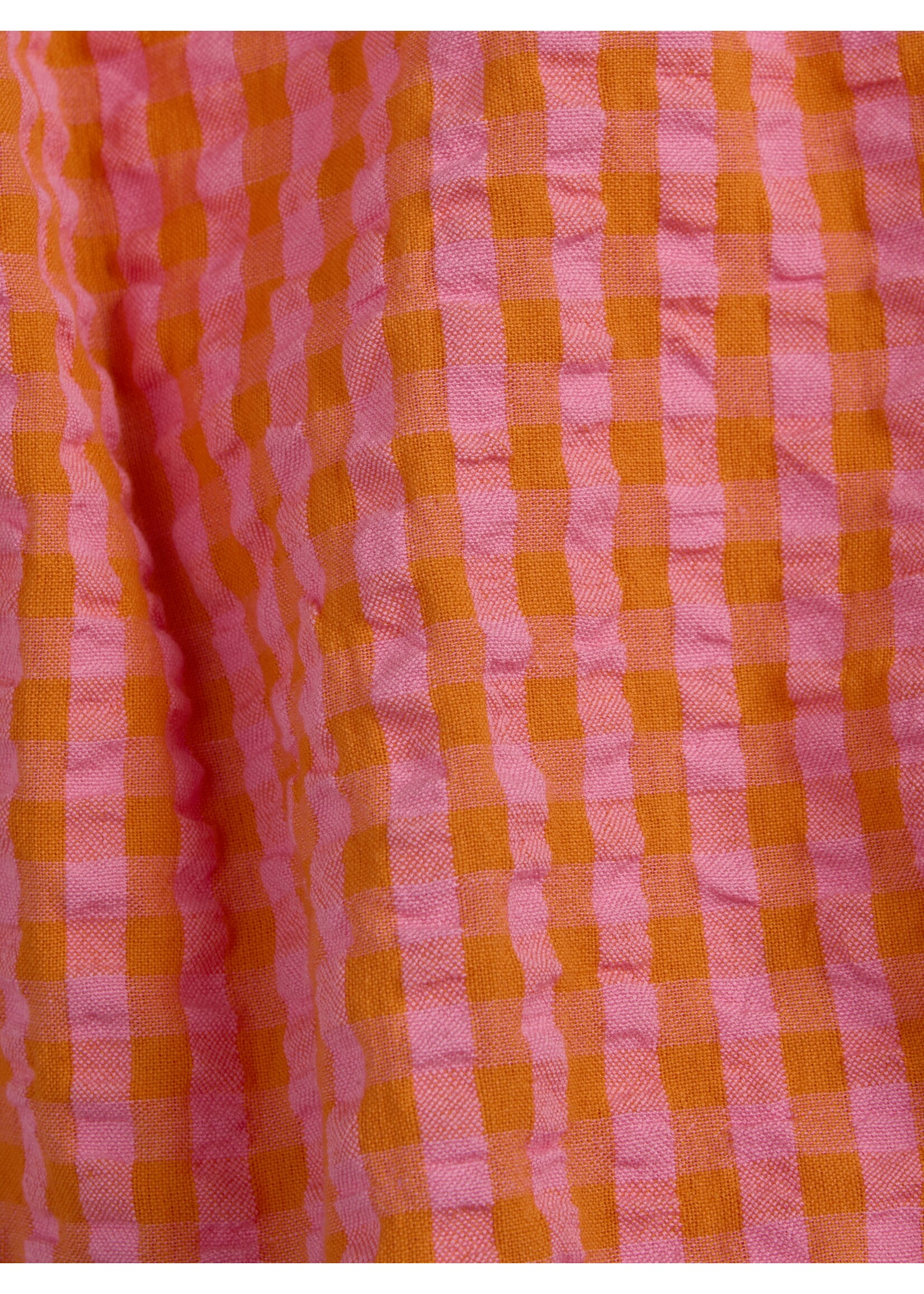 JJXX JXPETRA SEERSUCKER TOP - PERSIMMON ORANGE