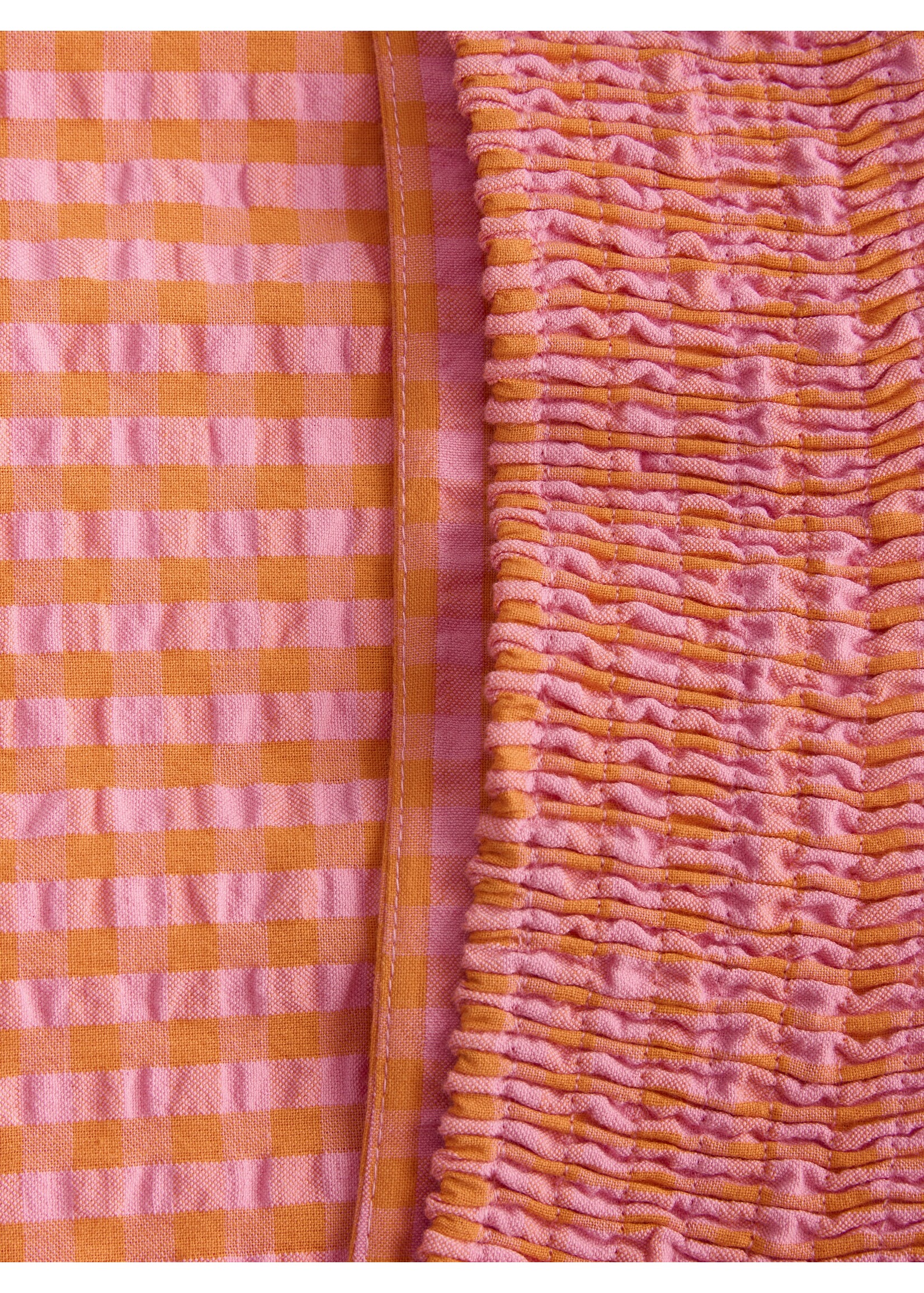 JJXX JXPETRA SEERSUCKER SMOCK LONG SKIRT - PERSIMMON ORANGE