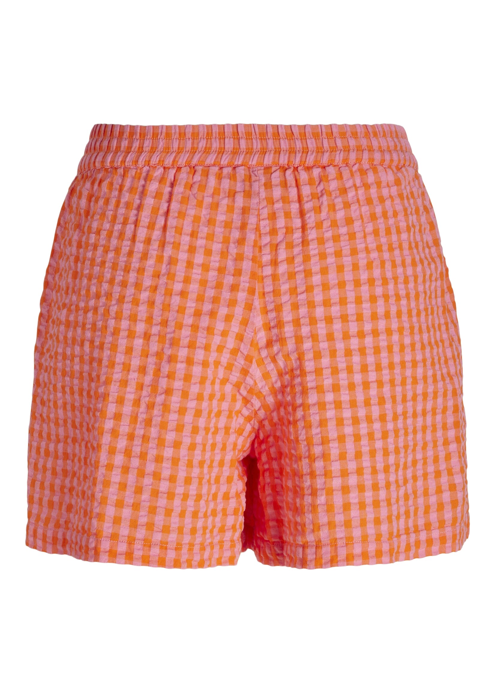 JJXX JXPETRA SEERSUCKER SHORTS - PERSIMMON ORANGE