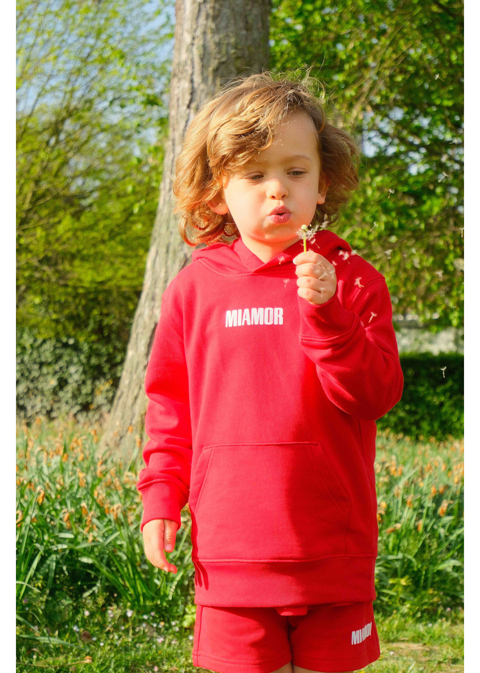 MIAMOR NEW - Mini Miamor supreme hoodie red - white logo