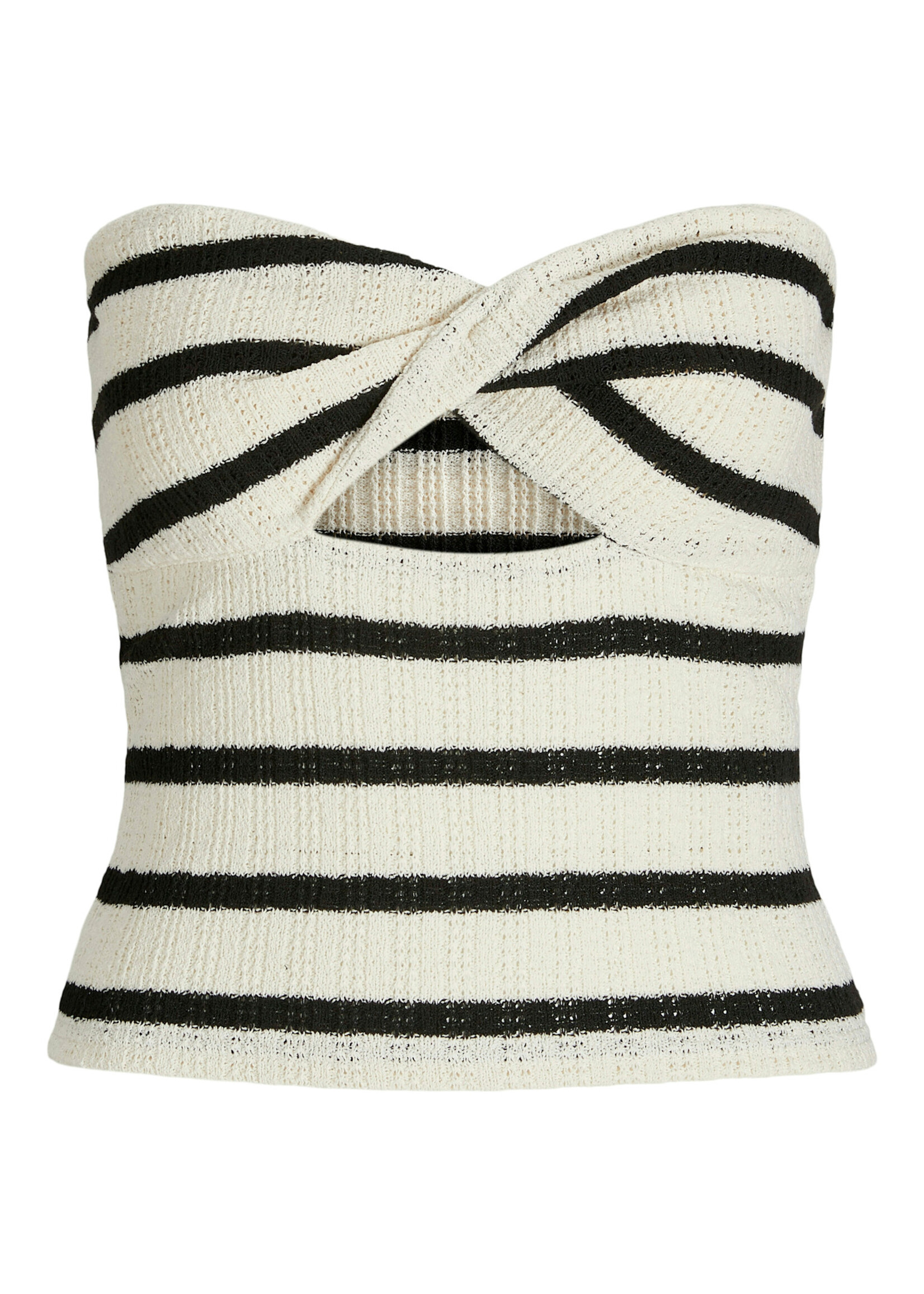 JXLINNEA BANDEAU TWIST TOP - BLACK