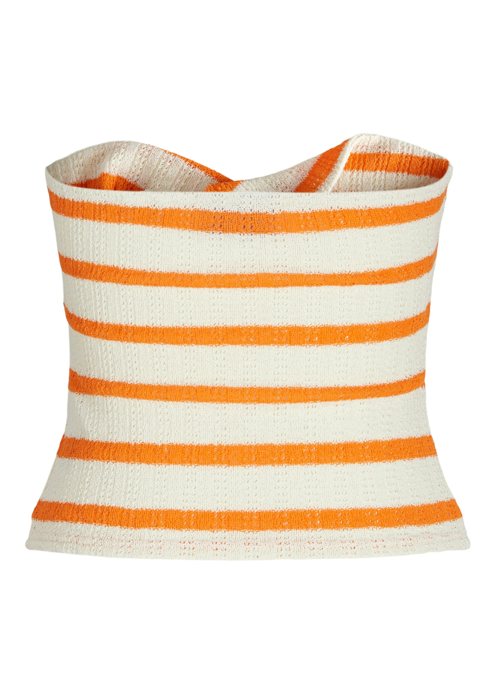 JXLINNEA BANDEAU TWIST TOP - PERSIMMON ORANGE