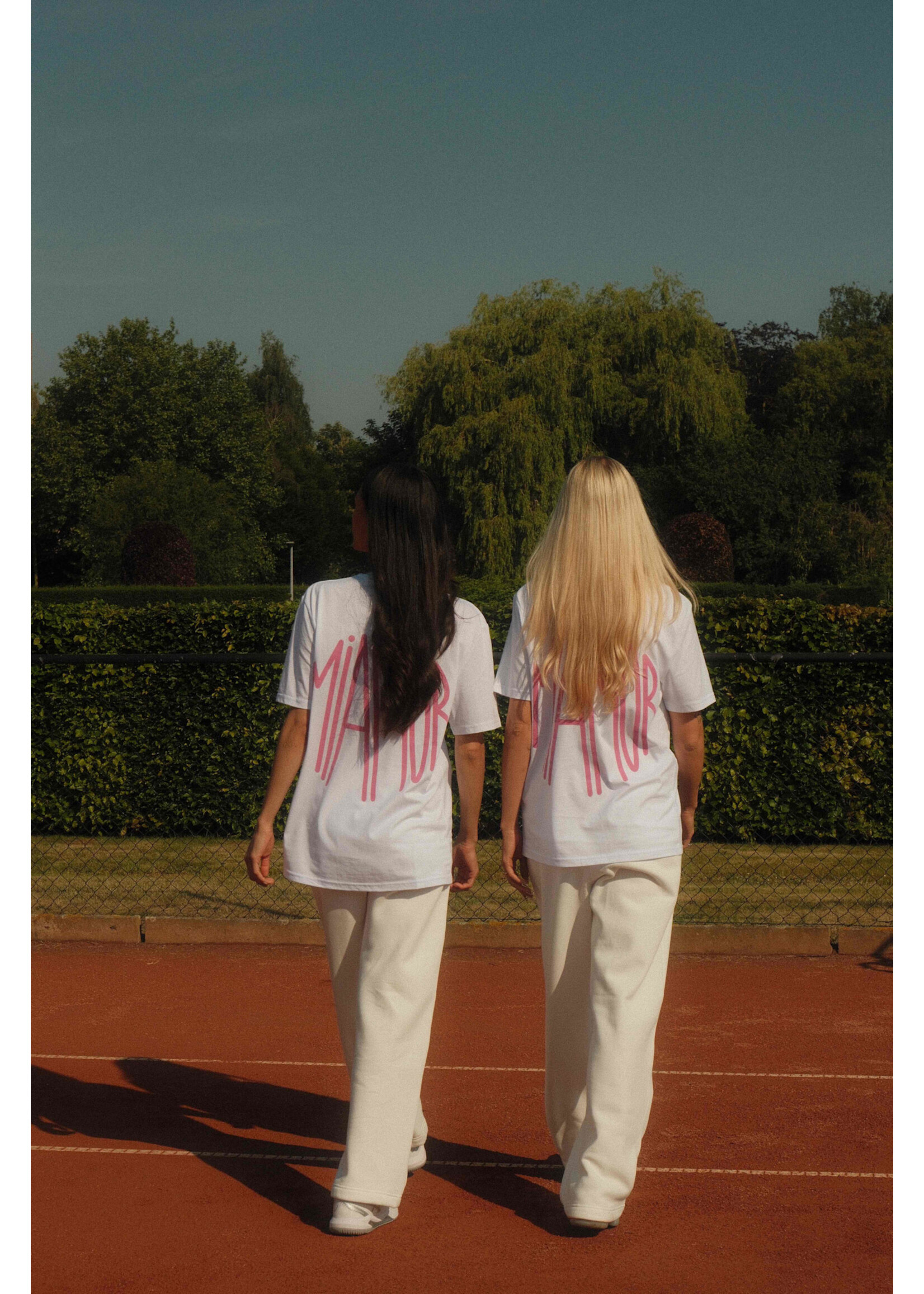 MIAMOR Miamor unisex tee white - pink