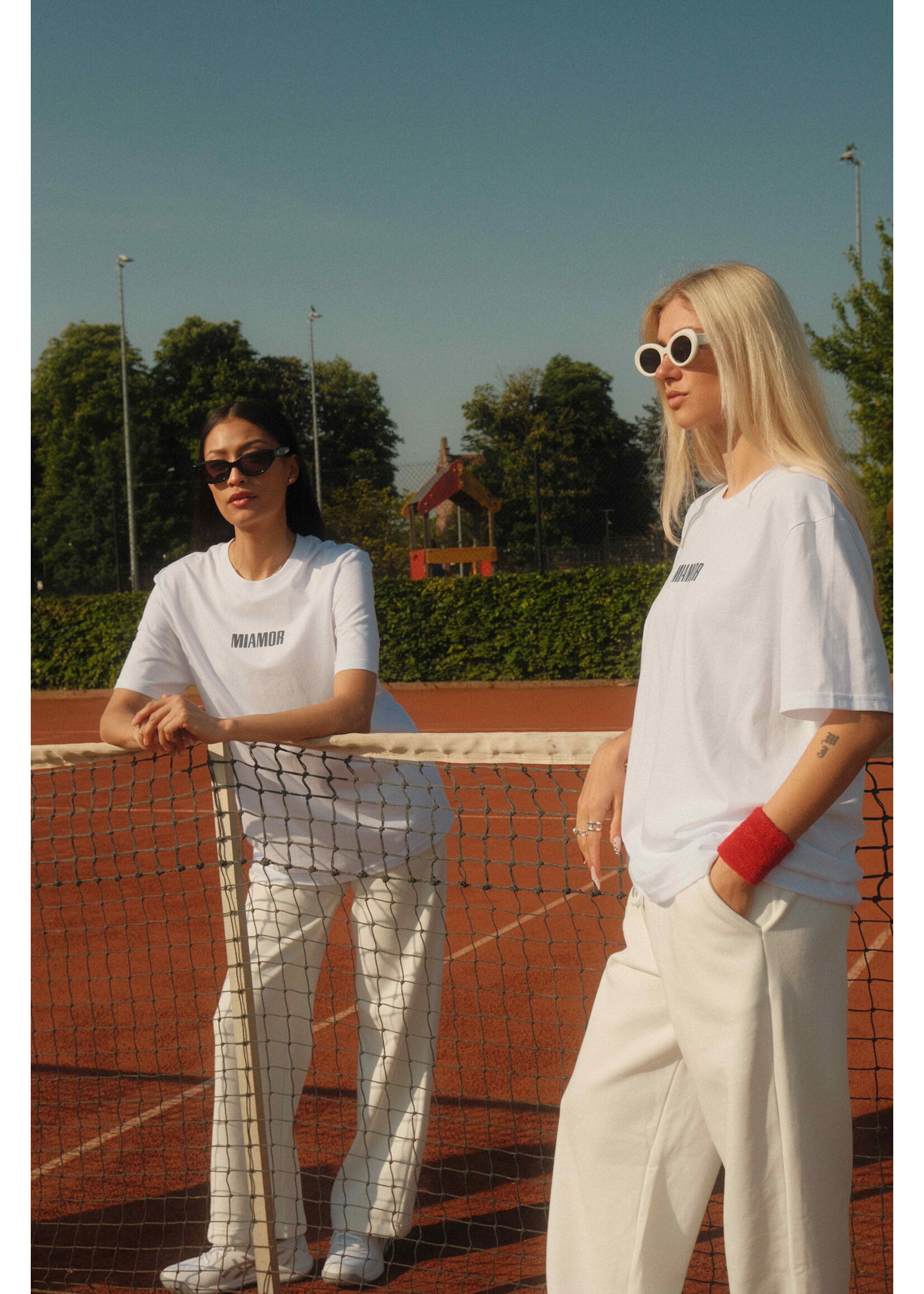 MIAMOR Miamor unisex tee white - navy
