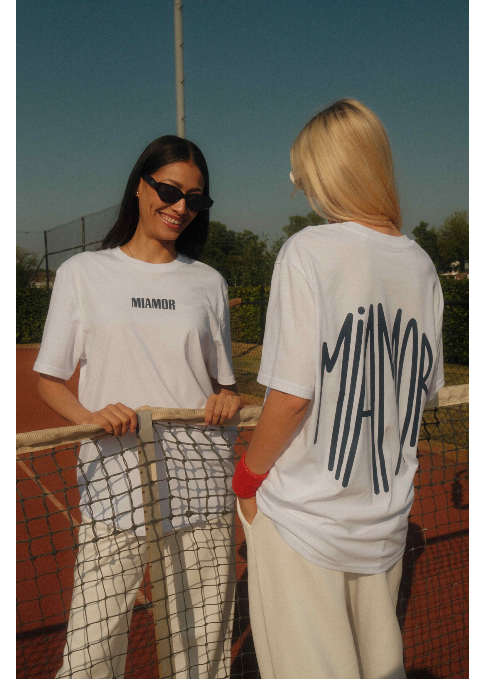 MIAMOR Miamor unisex tee white - navy