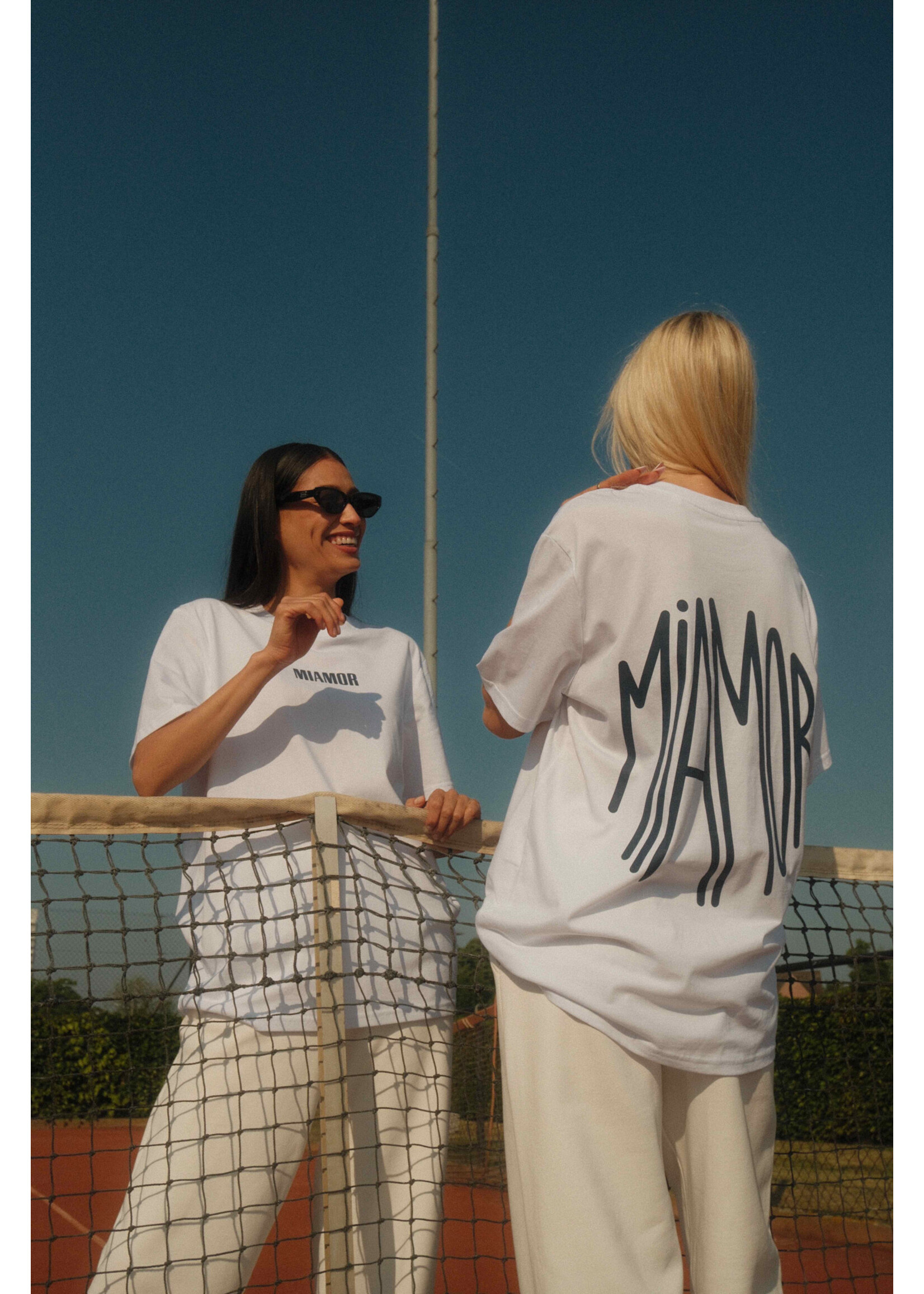 MIAMOR Miamor unisex tee white - navy