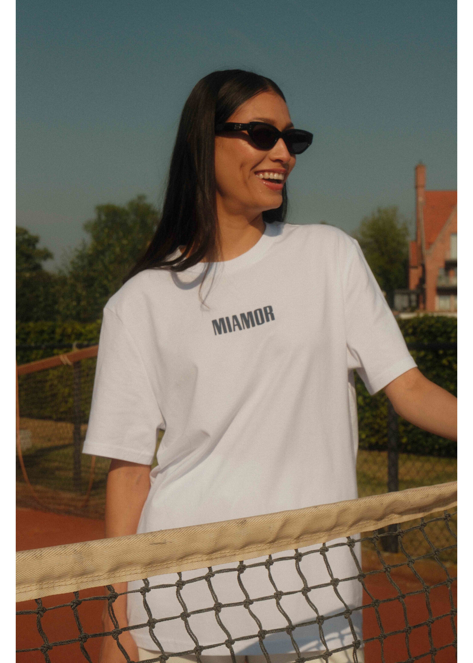 MIAMOR Miamor unisex tee white - navy