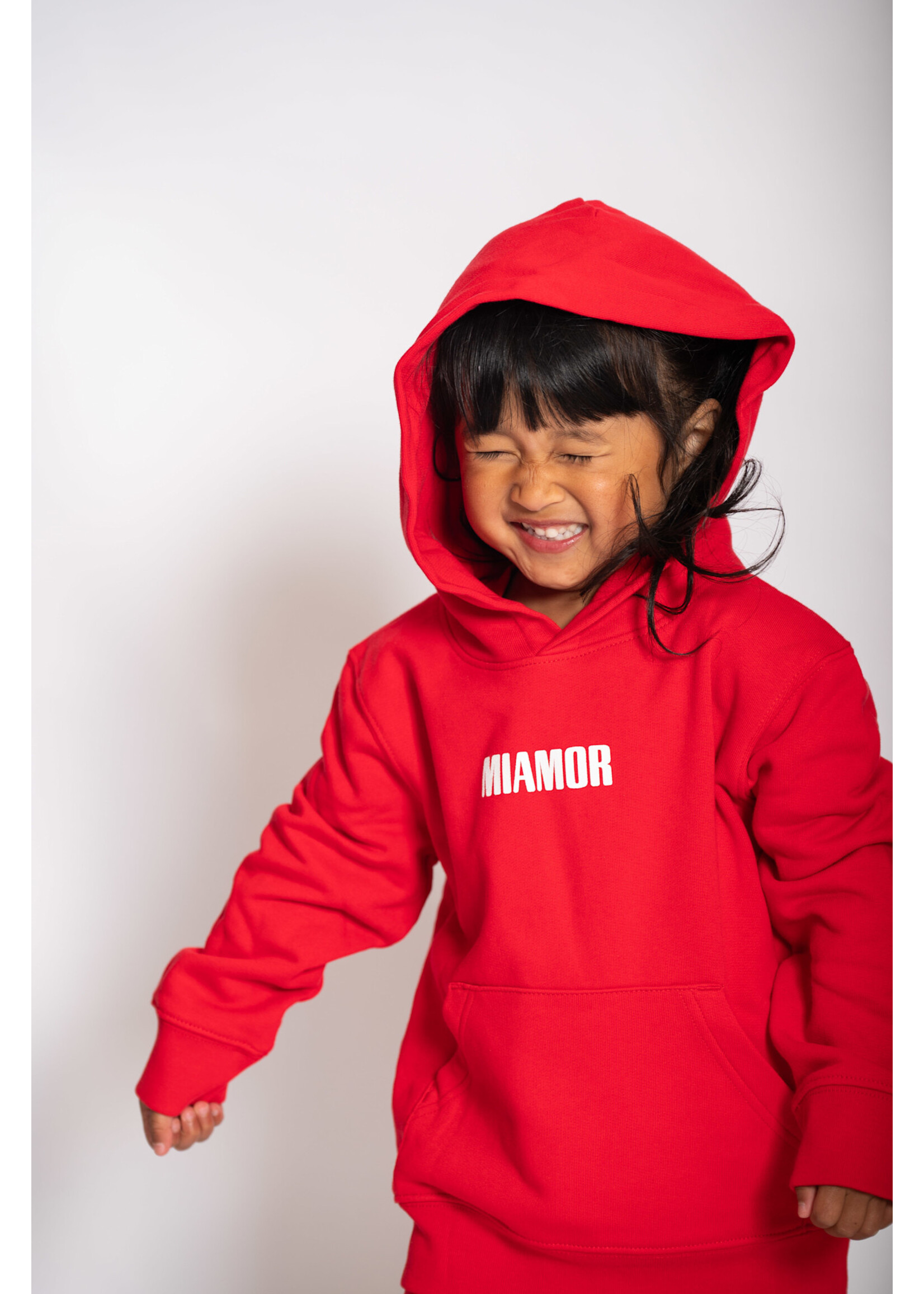MIAMOR NEW - Mini Miamor supreme hoodie red - white logo