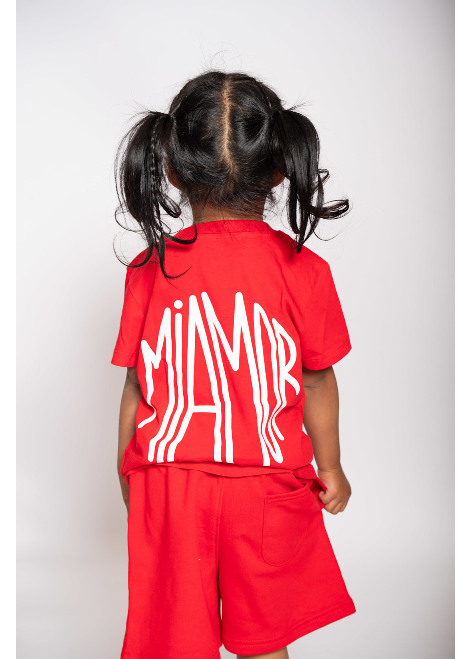 MIAMOR NEW - Mini Miamor supreme shorts red - white logo