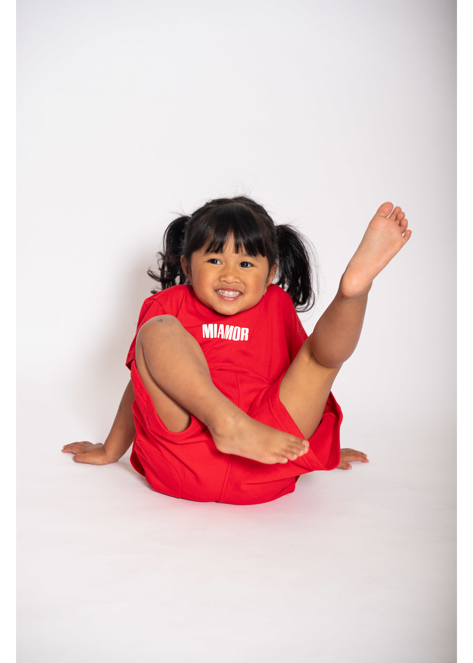 MIAMOR NEW - Mini Miamor supreme shorts red - white logo