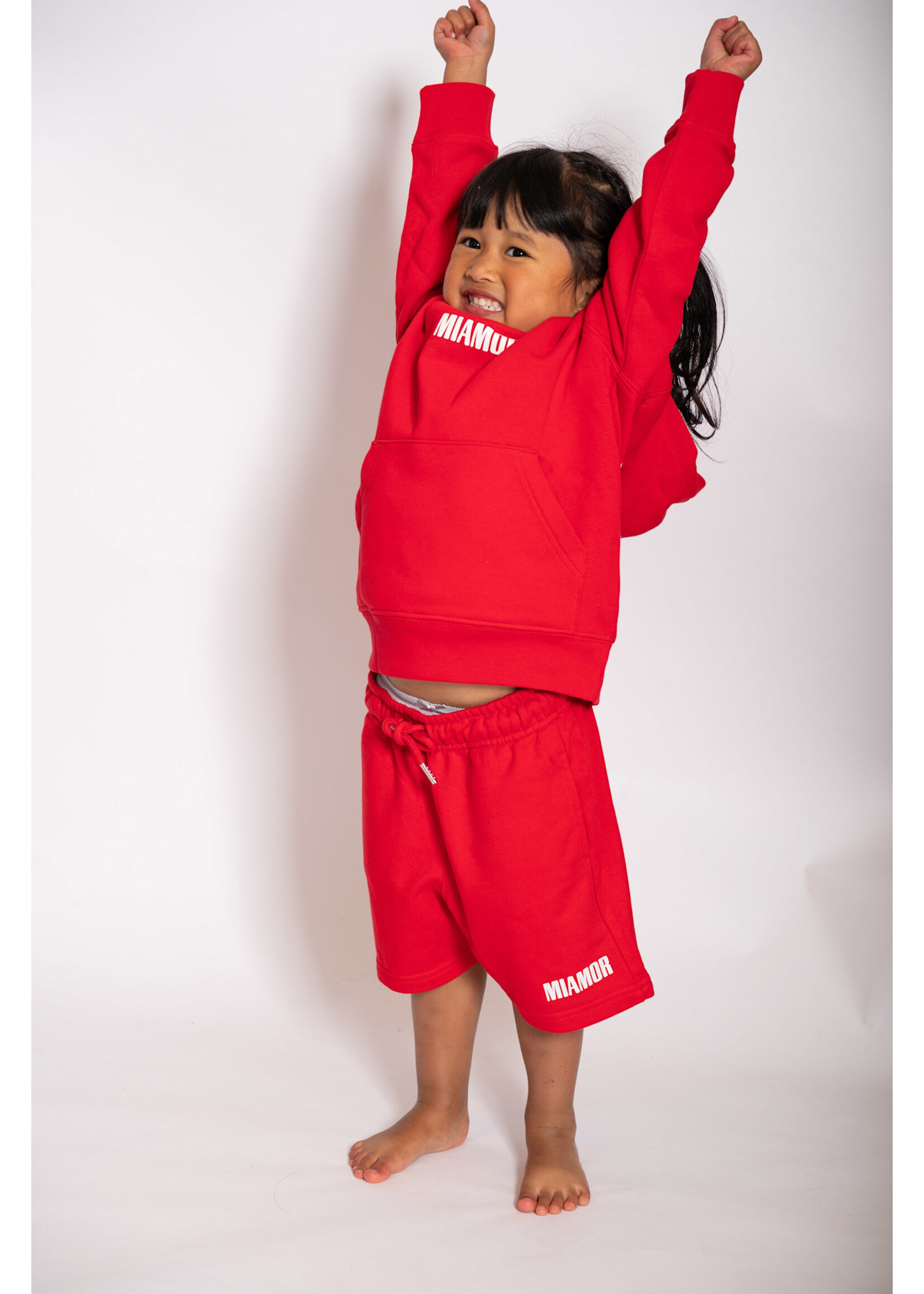 MIAMOR NEW - Mini Miamor supreme shorts red - white logo