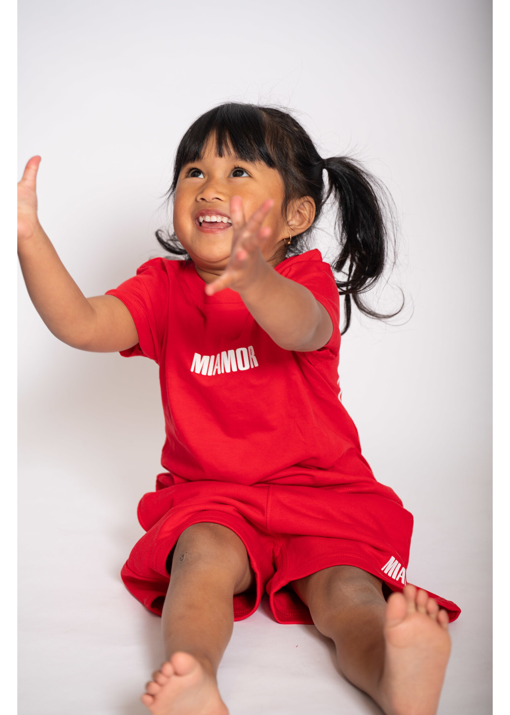 MIAMOR NEW - Mini Miamor supreme shorts red - white logo