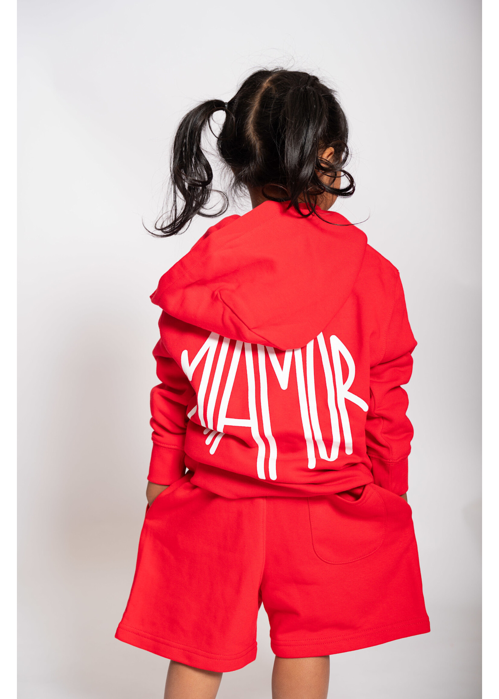 MIAMOR NEW - Mini Miamor supreme shorts red - white logo