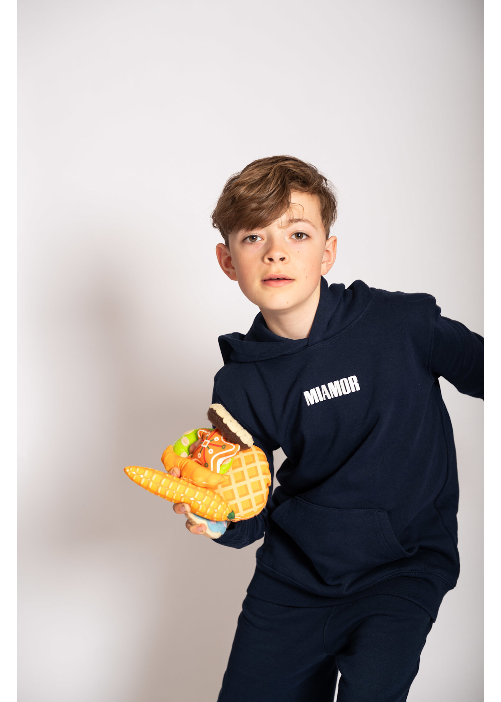 MIAMOR NEW - Mini Miamor supreme hoodie navy - white logo