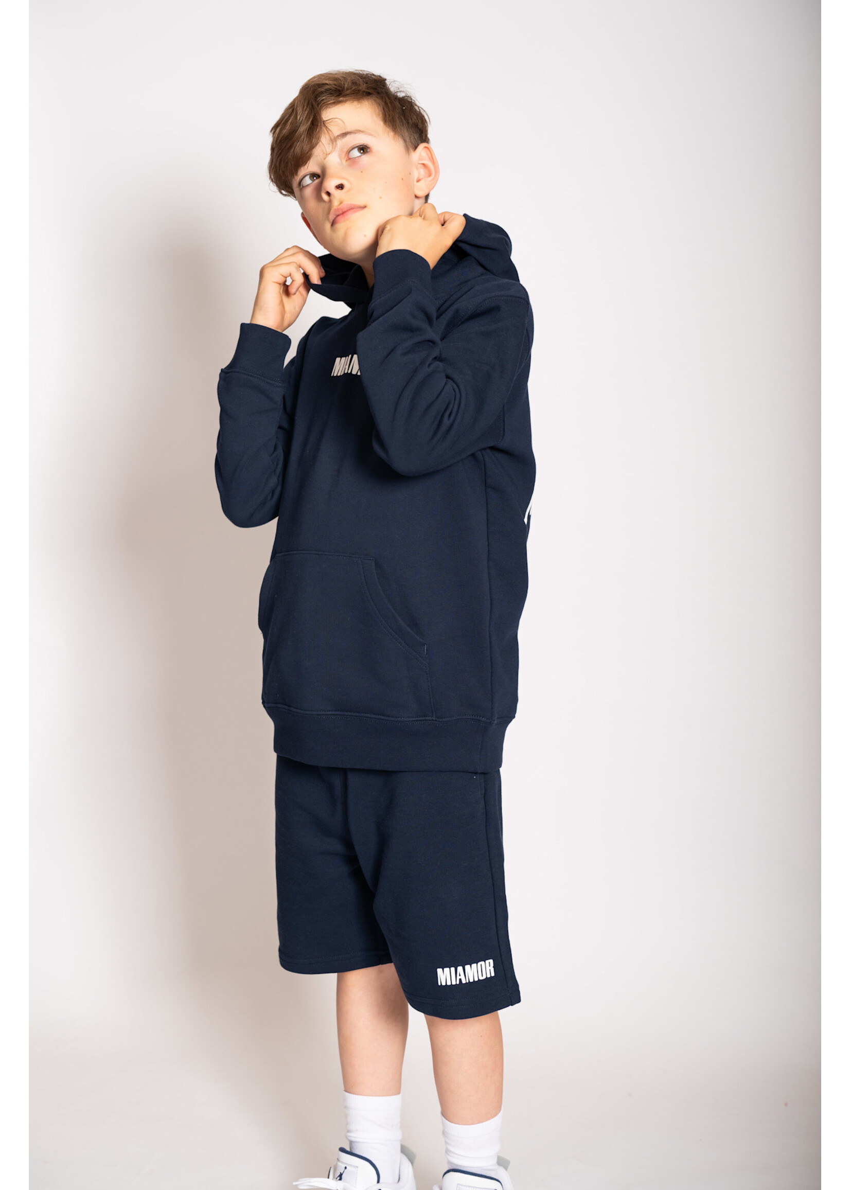 MIAMOR NEW - Mini Miamor supreme hoodie navy - white logo