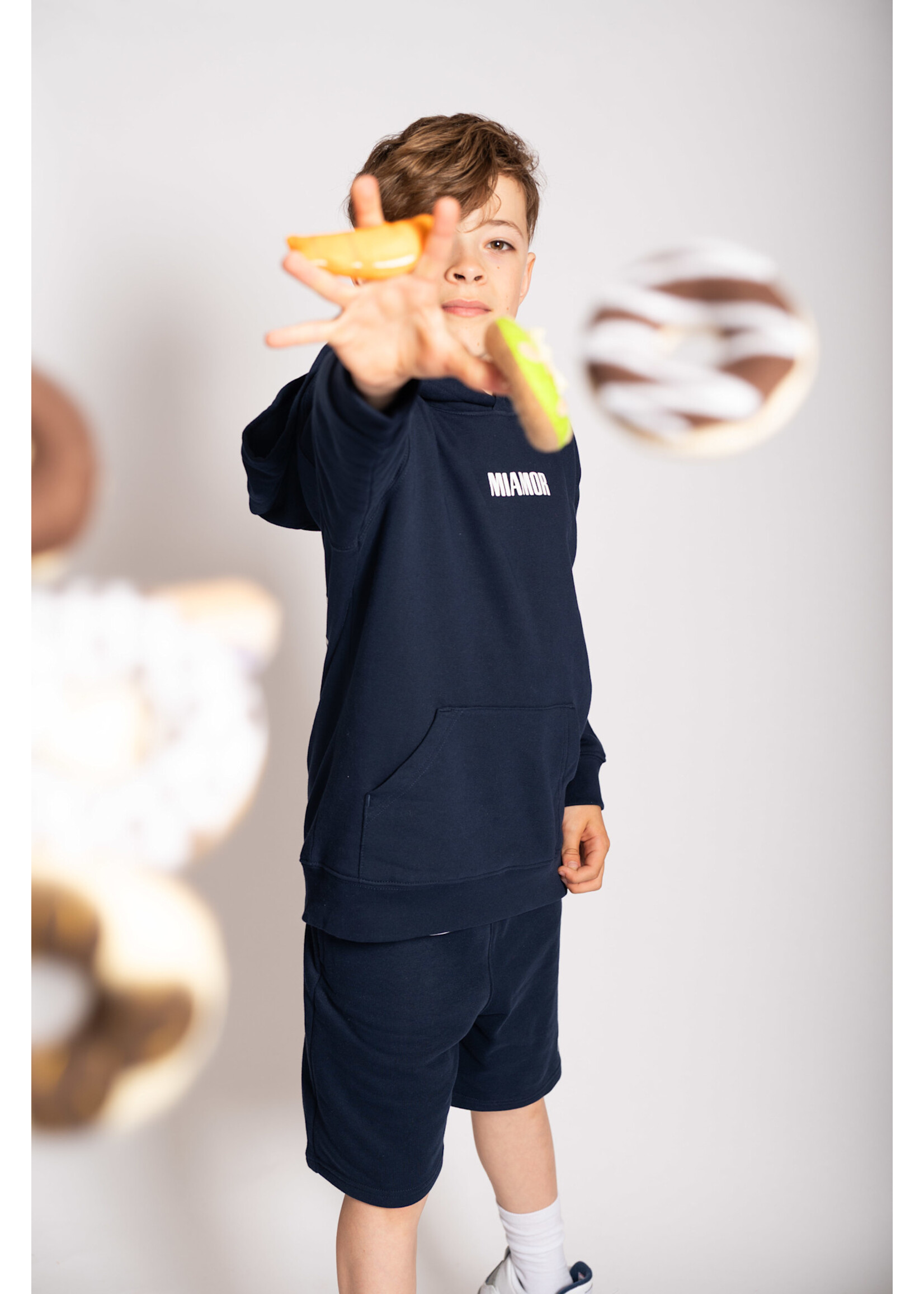 MIAMOR NEW - Mini Miamor supreme hoodie navy - white logo