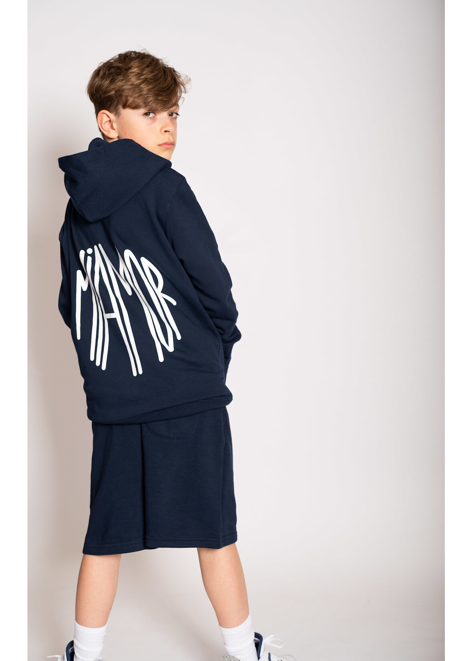 MIAMOR NEW - Mini Miamor supreme hoodie navy - white logo