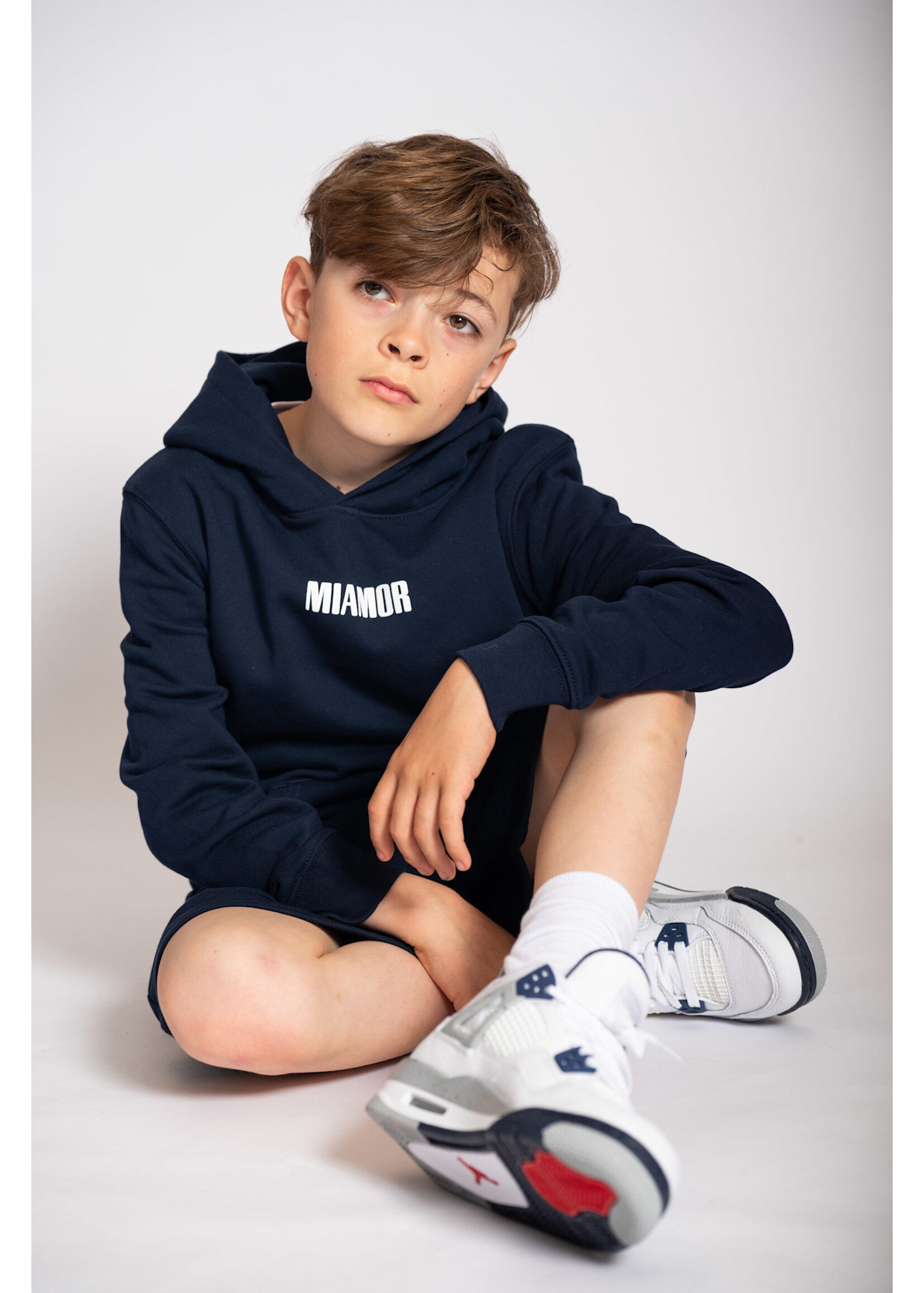 MIAMOR NEW - Mini Miamor supreme hoodie navy - white logo