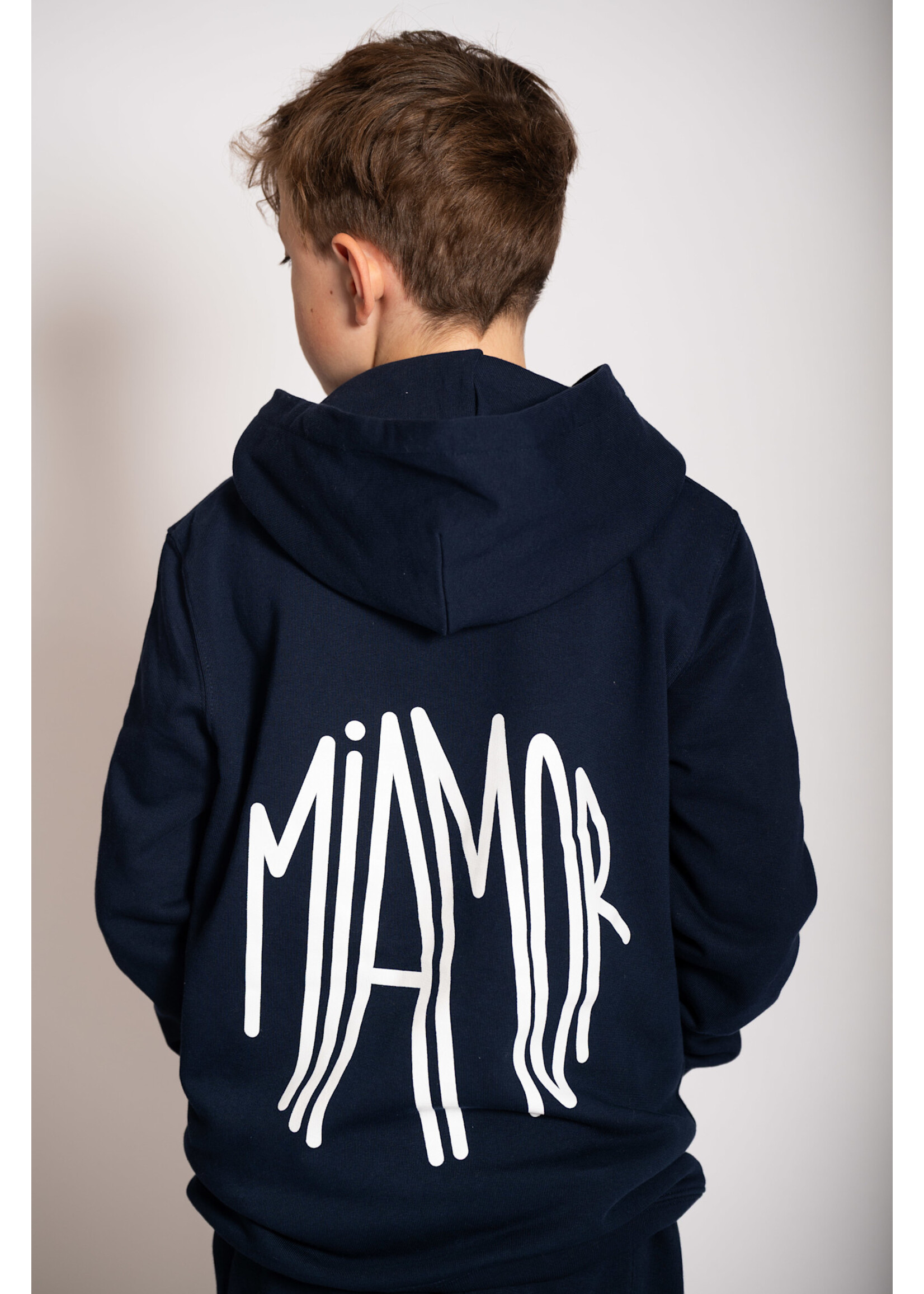 MIAMOR NEW - Mini Miamor supreme hoodie navy - white logo