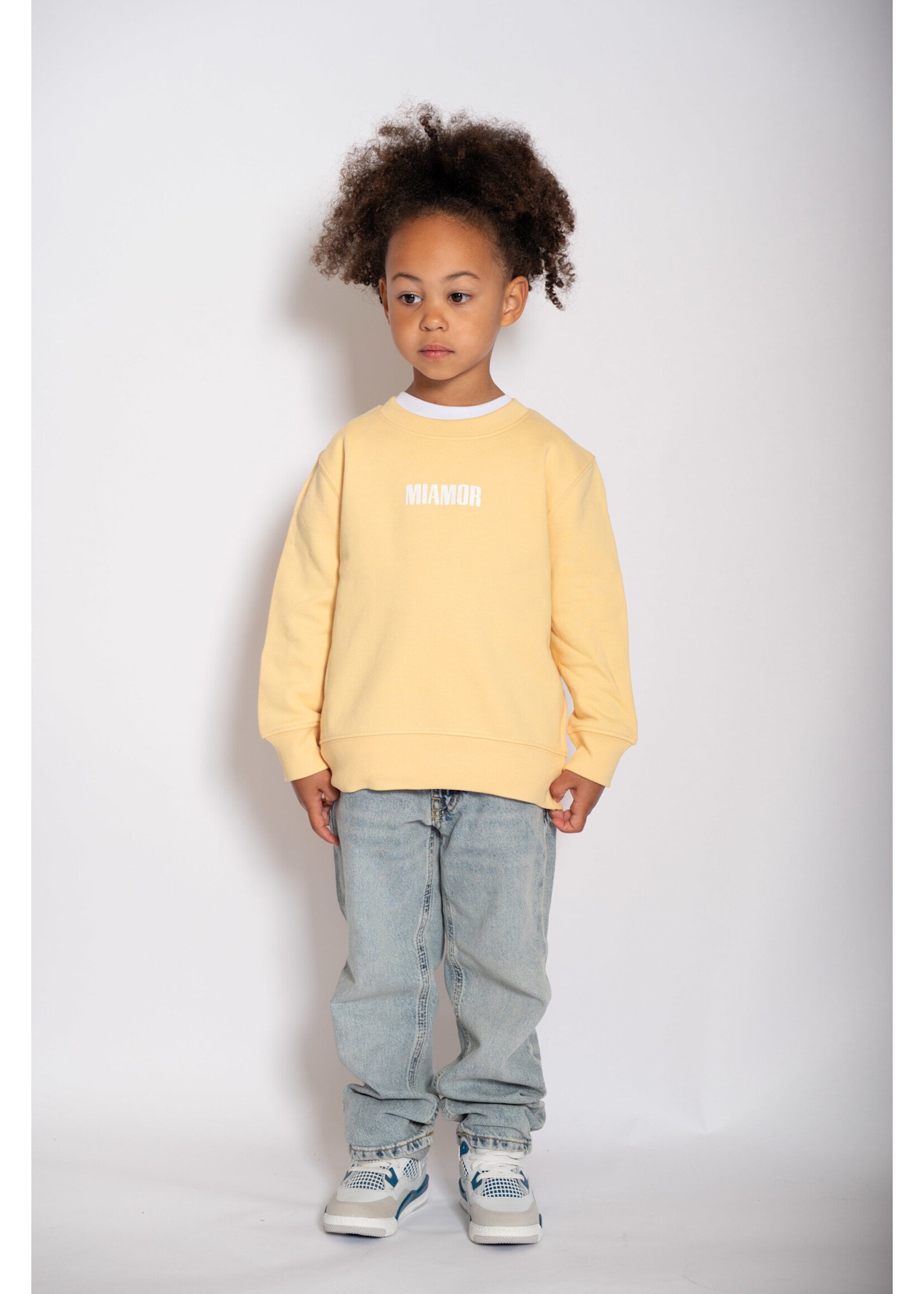 MIAMOR Mini Miamor supreme crew neck - yellow cream