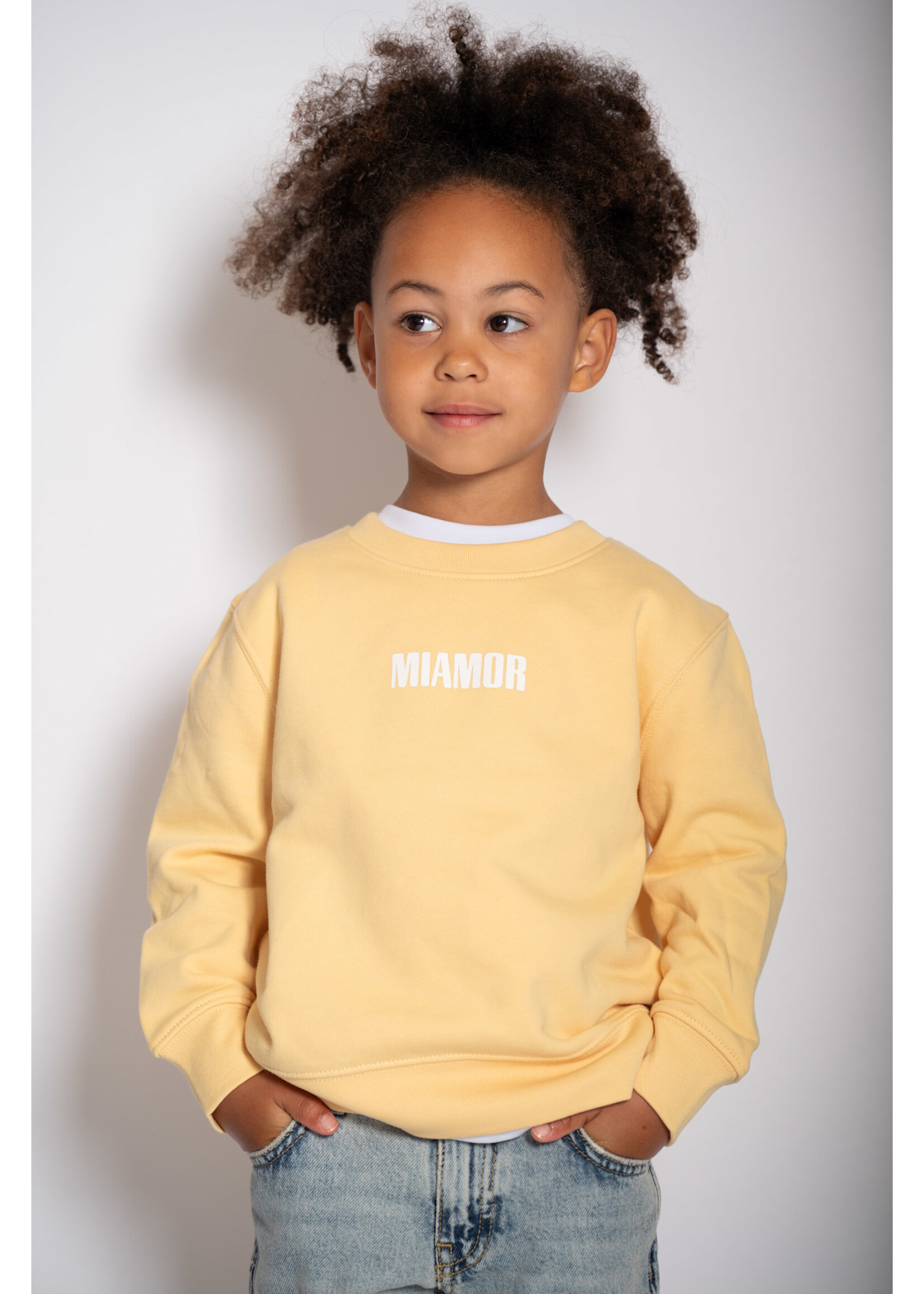 MIAMOR NEW - Mini Miamor supreme crew neck - yellow cream