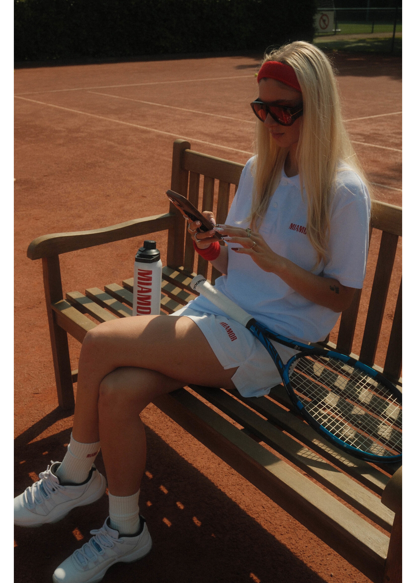 MIAMOR Miamor unisex tennis polo - white