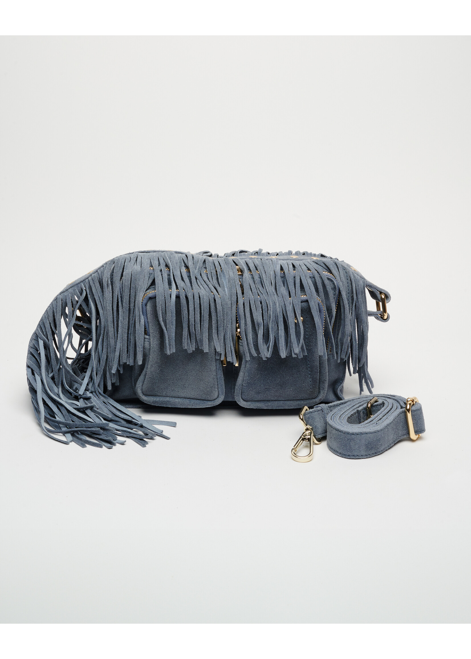 Núnoo Ellie Fringe Suede - Jeans w. Gold