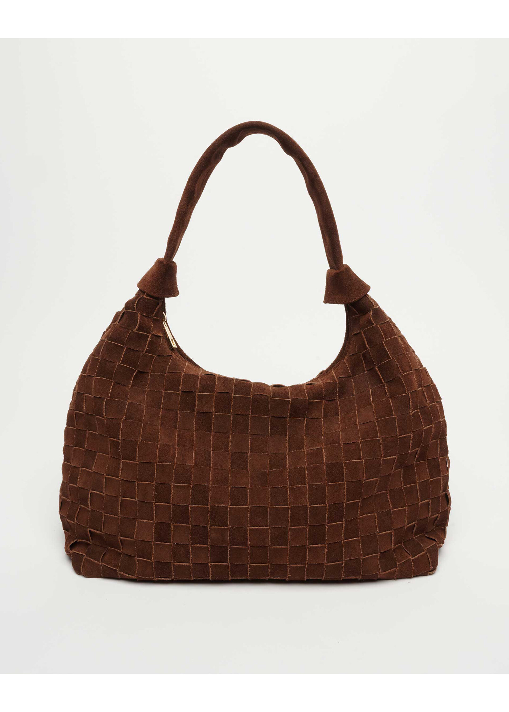 Núnoo Big Dandy Braided Suede - Dark Brown w. Gold