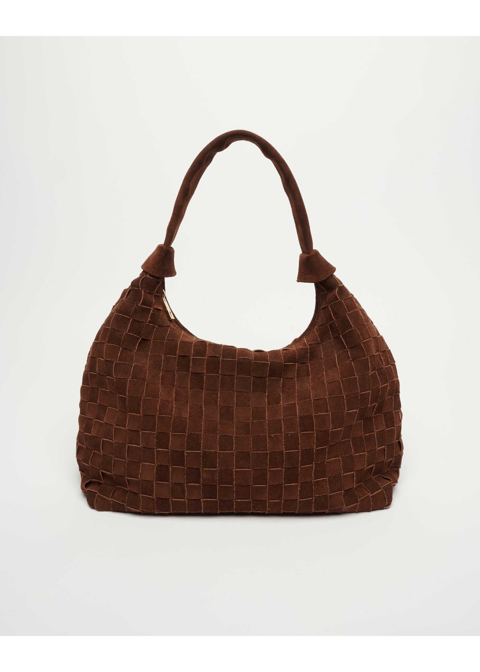 Núnoo Big Dandy Braided Suede - Dark Brown w. Gold