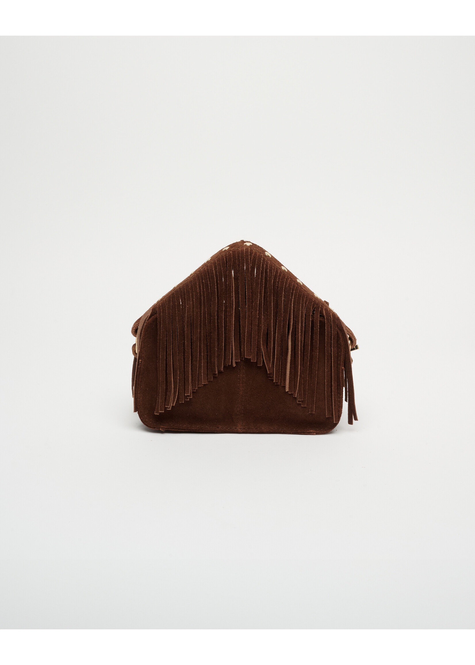 Núnoo Helena Fringe Suede - Dark Brown w. Gold