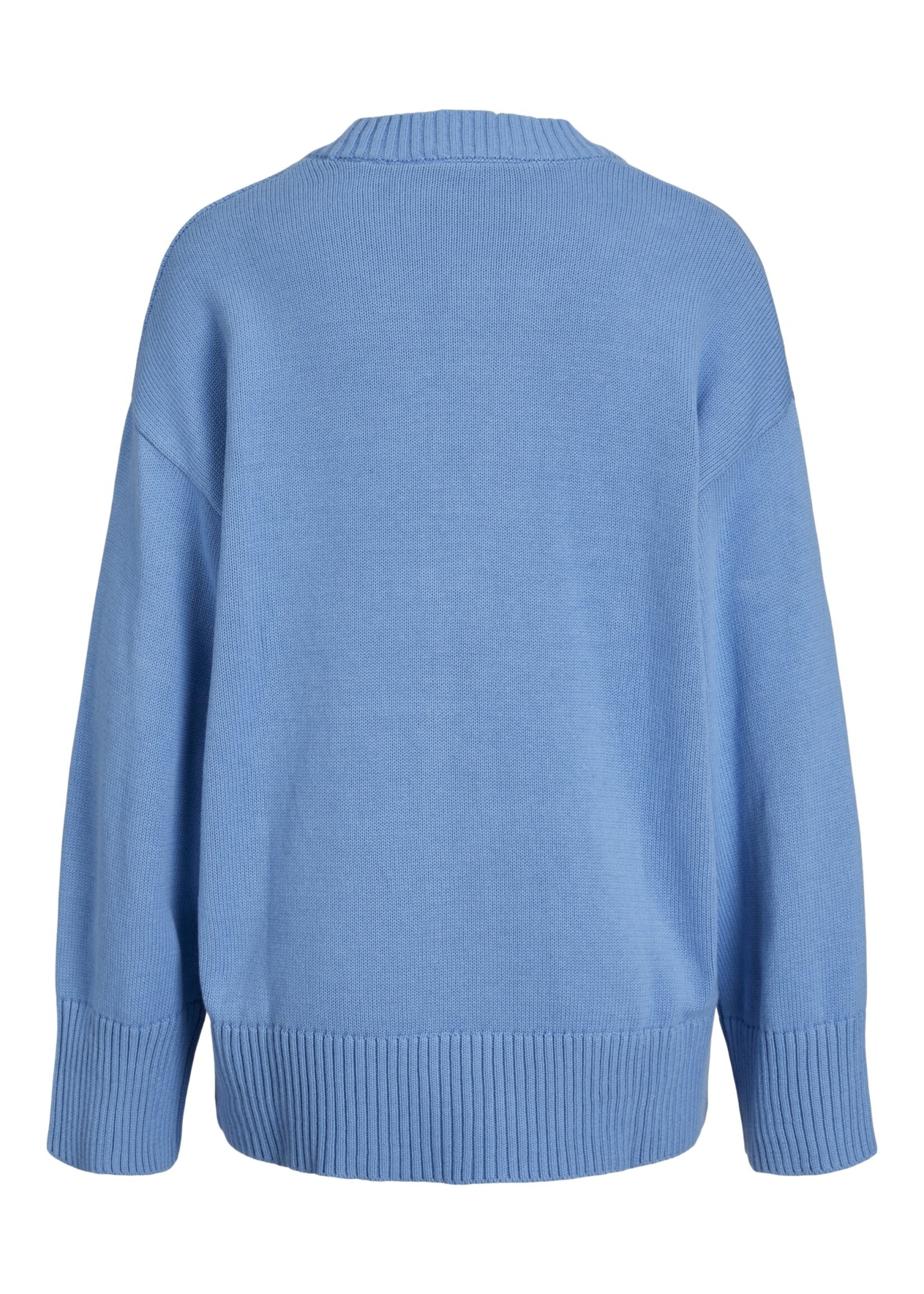 JXLEXI TWIST CARDIGAN KNIT - SILVER LAKE BLUE