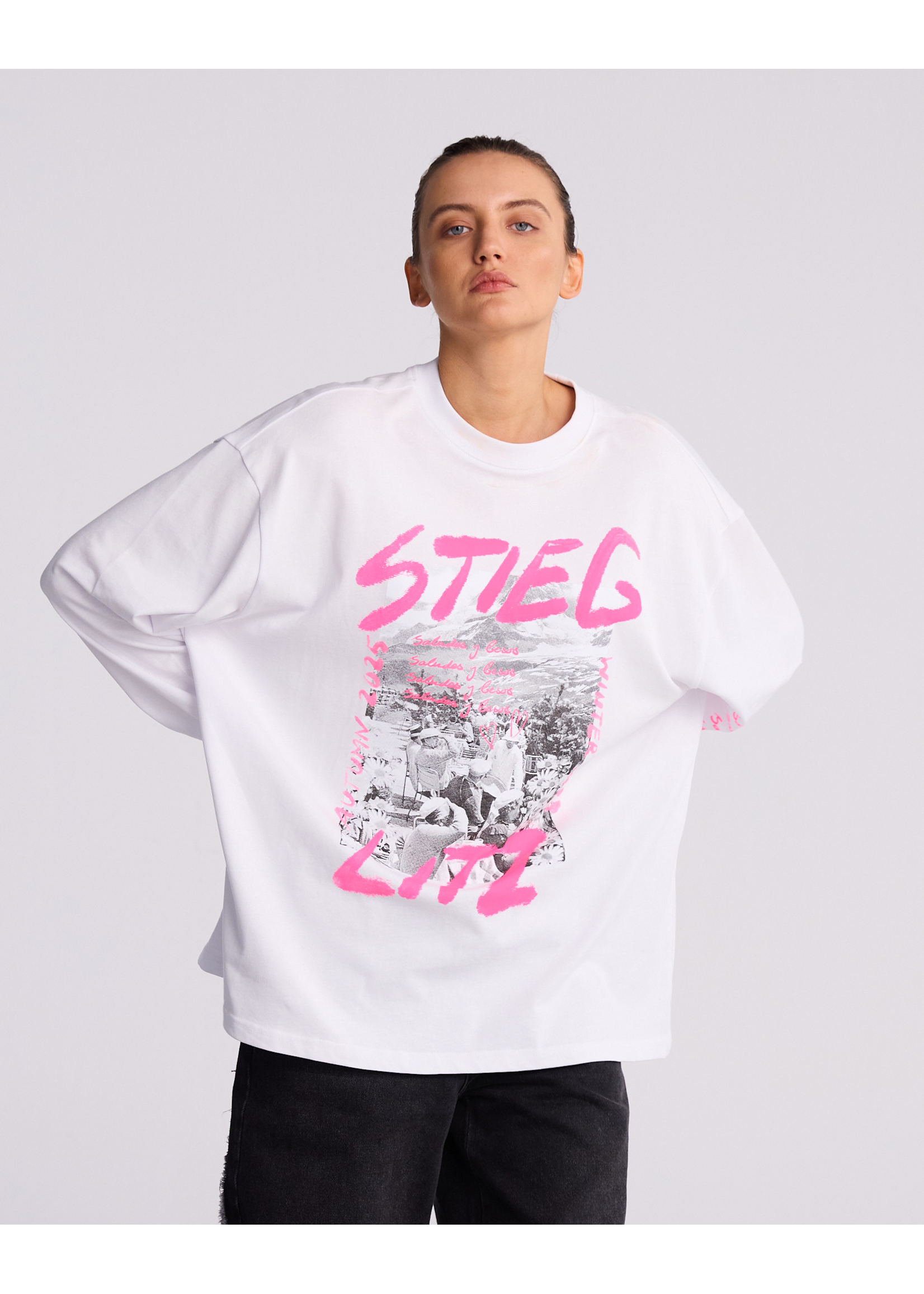 Stieglitz Maximo skate longsleeve - White
