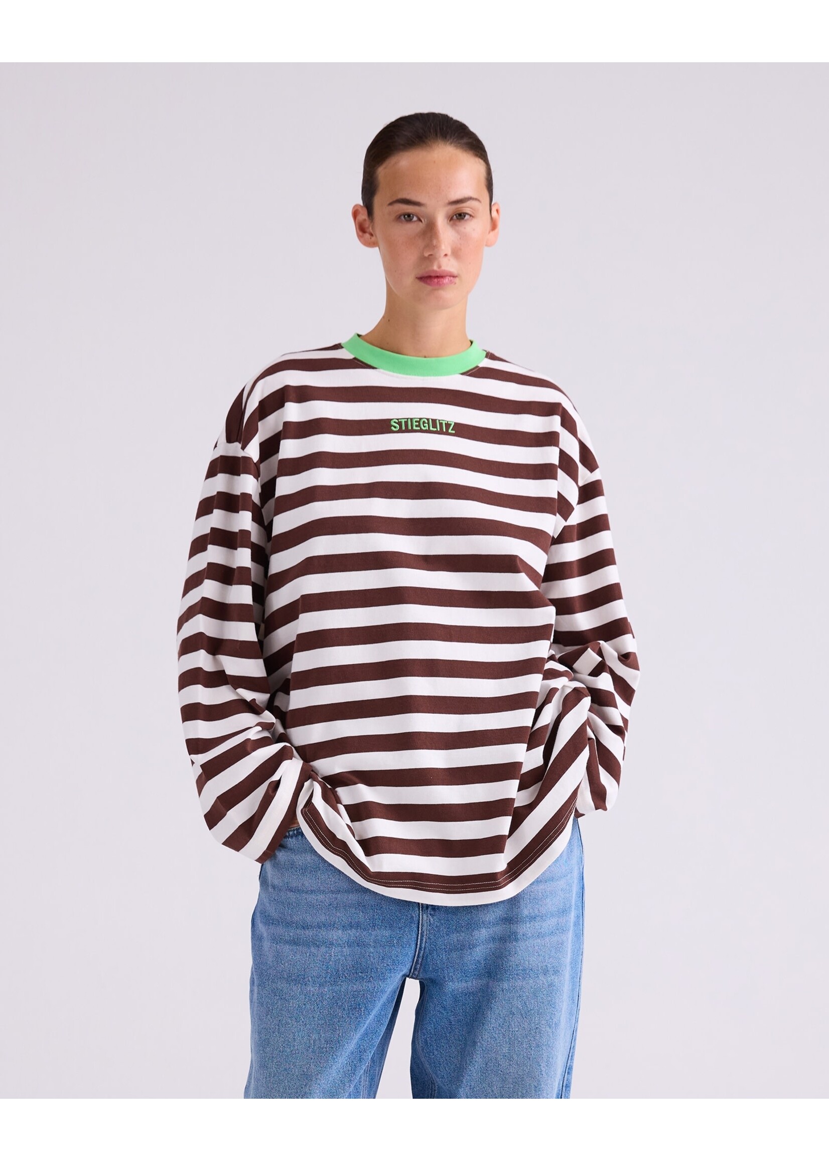 Stieglitz Janita wide skate longsleeve - brown
