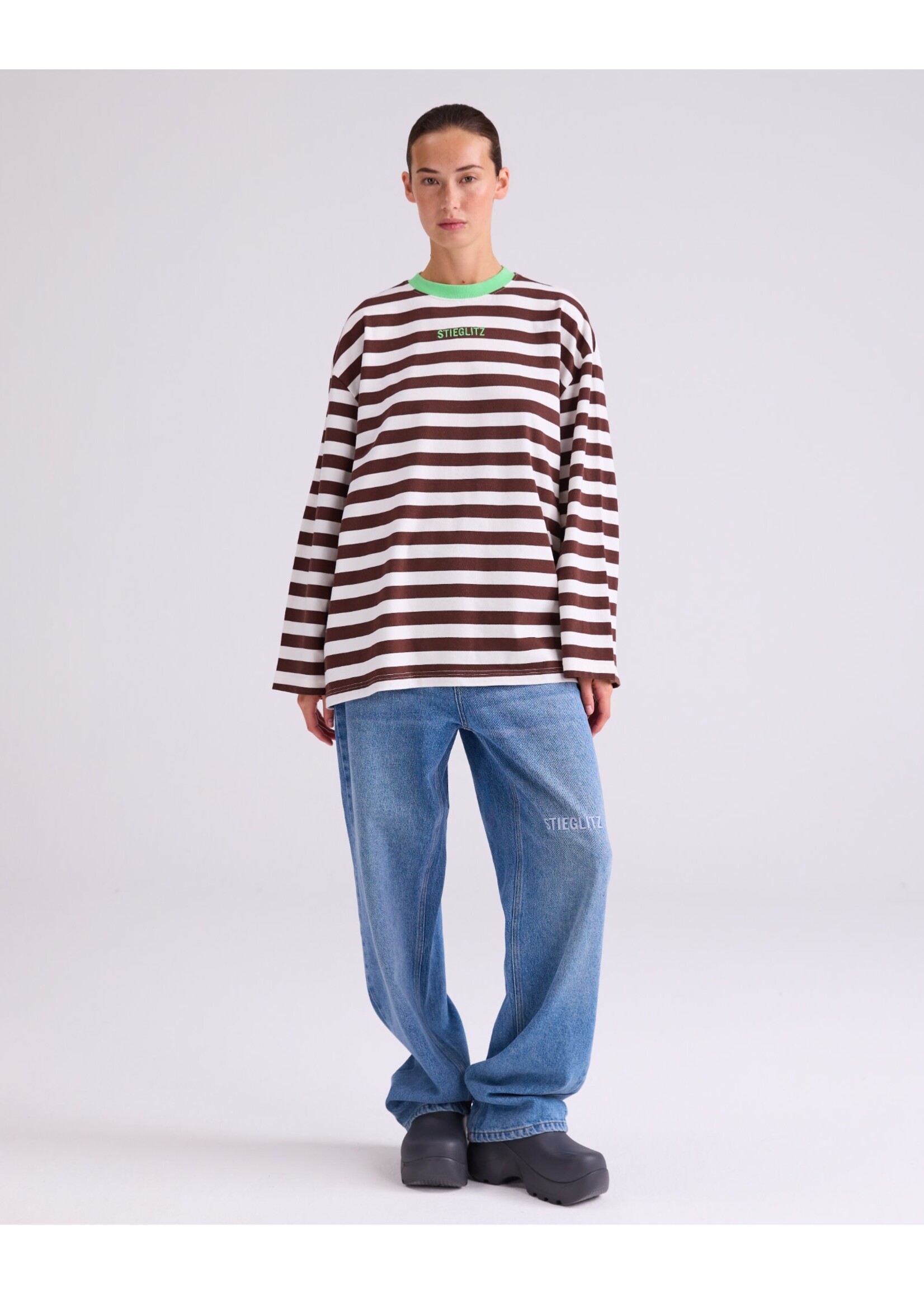 Stieglitz Janita wide skate longsleeve - brown