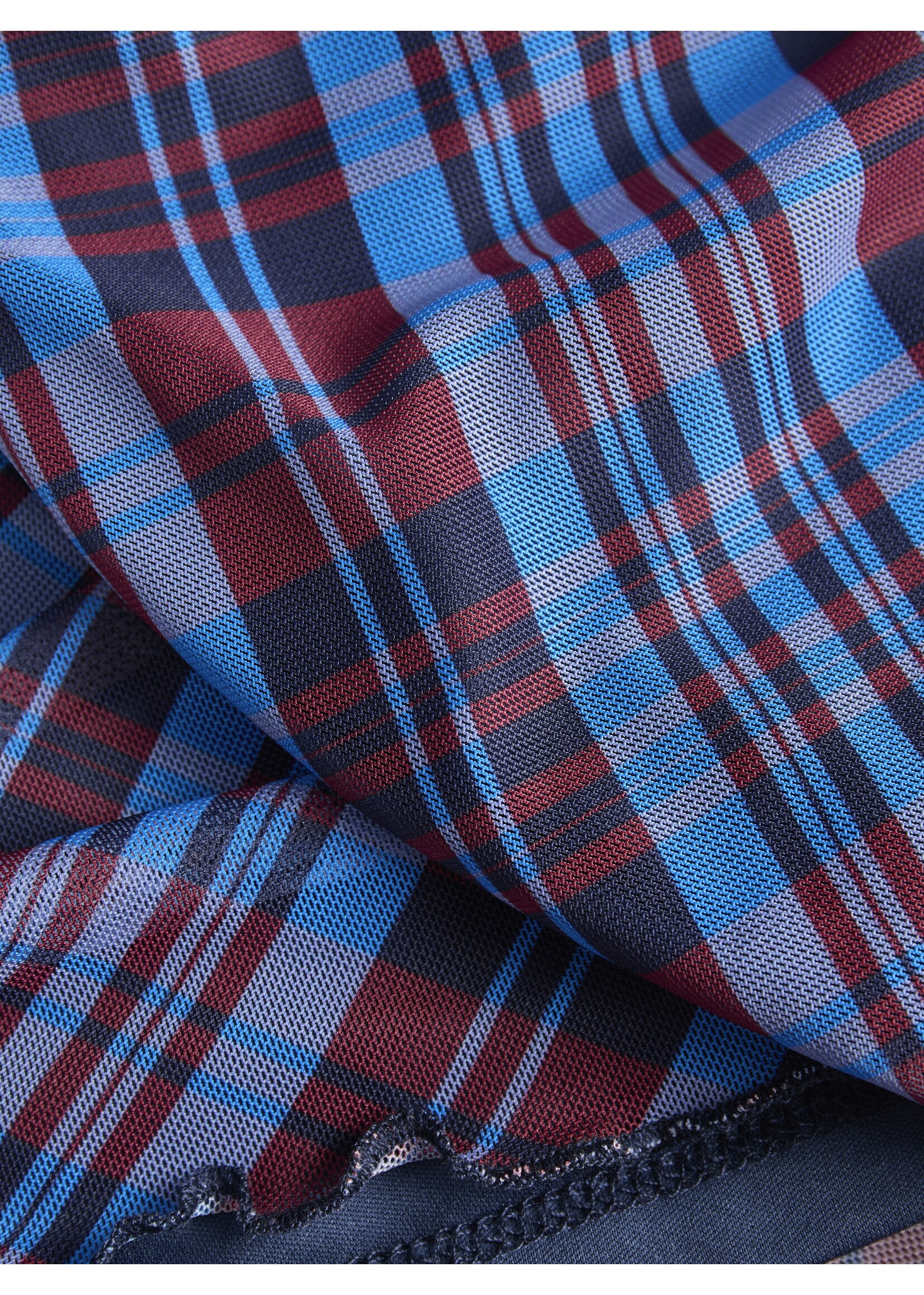 JXMINNA LONG MESH DRESS - CHECKS