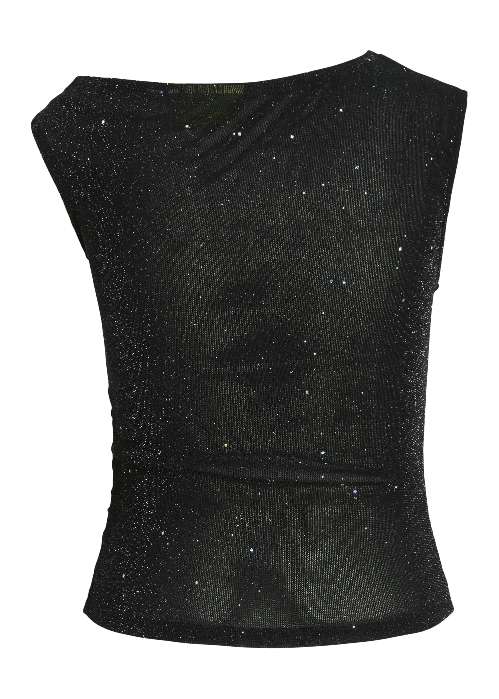 JXHOLLY ASYM TOP - BLACK