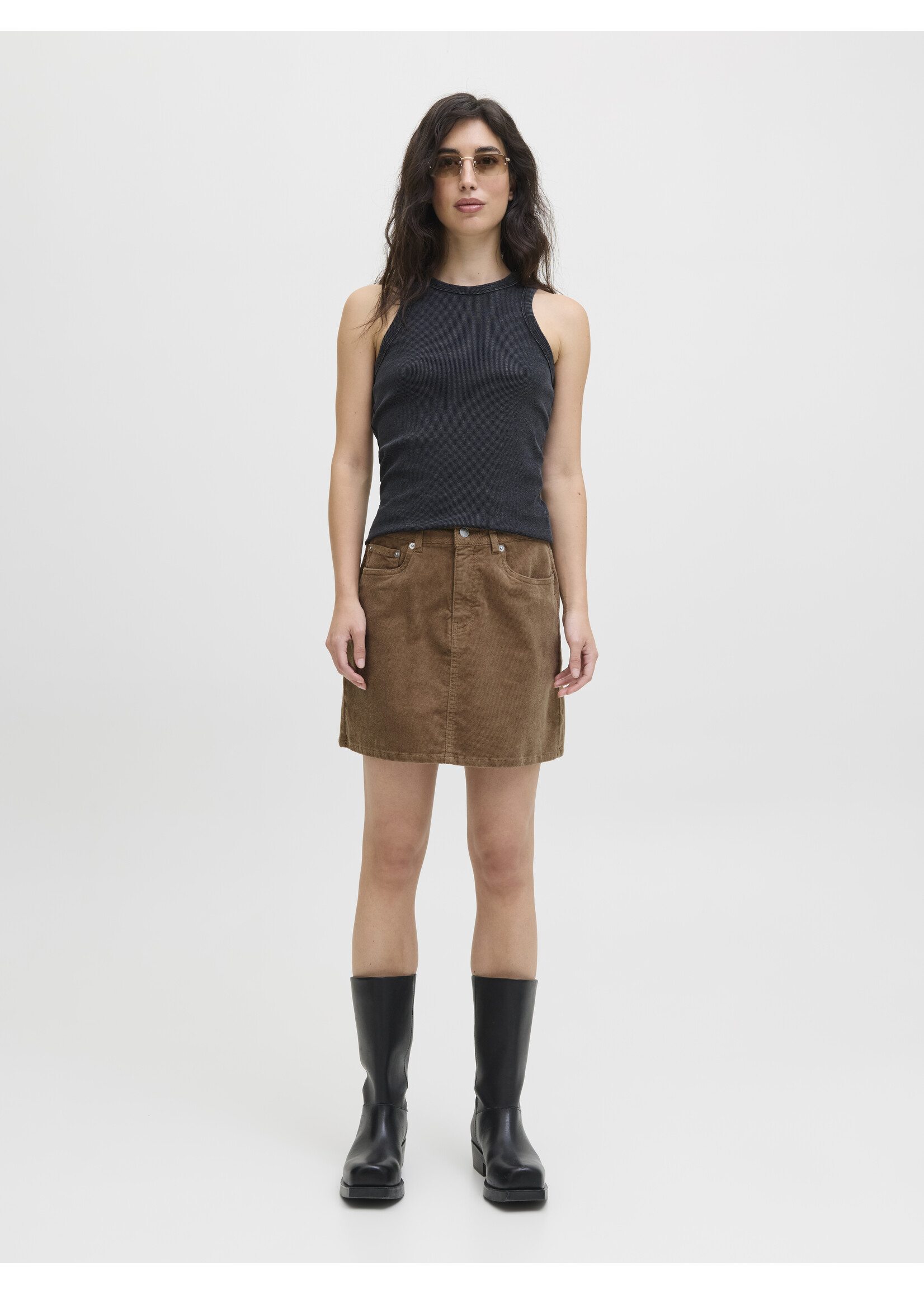 JXGELLY SHORT SKIRT - OTTER CAMEL