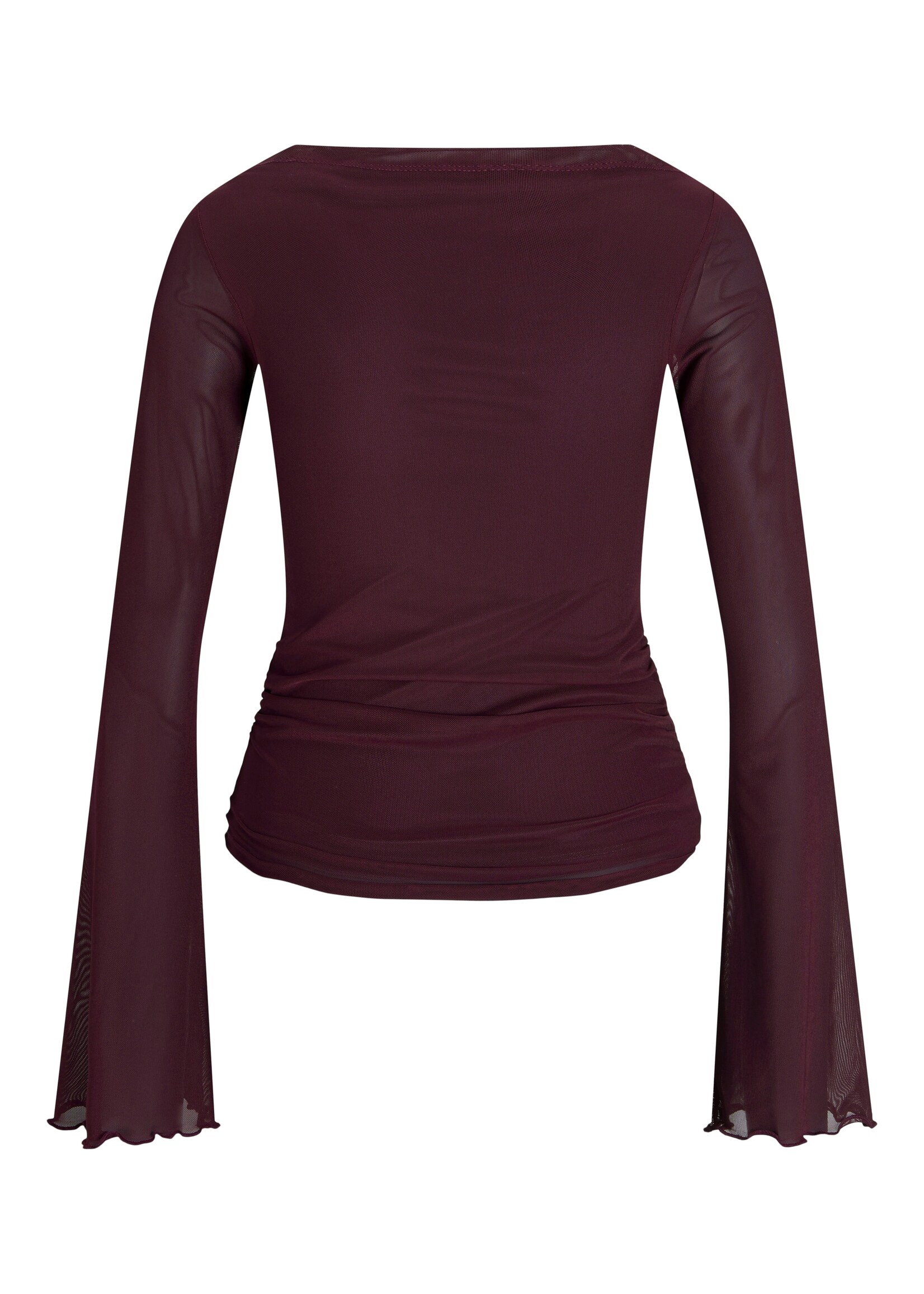 JXMINNA MESH LS TOP - CABERNET